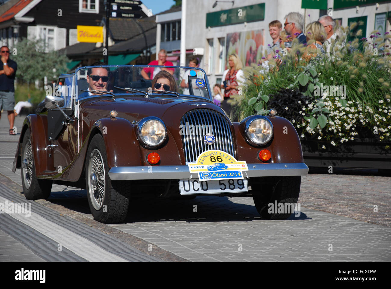 Morgan 4/4 (1986) de rallye automobile oldtimer Banque D'Images