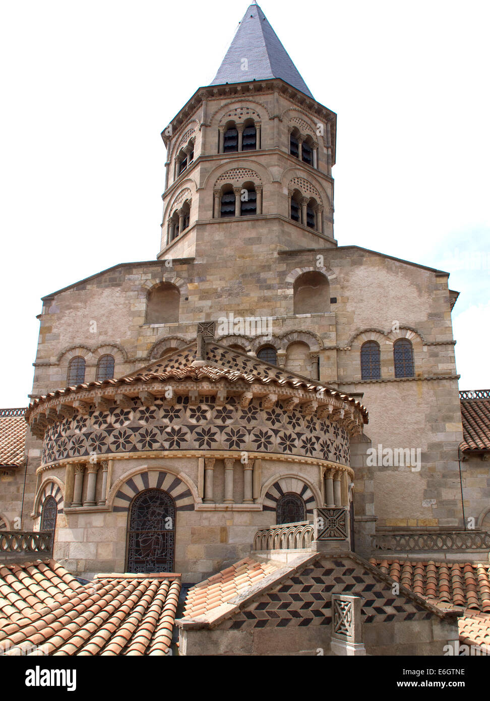 Notre Dame du Port. Église romane. Clermont Ferrand. L'Auvergne. France Banque D'Images