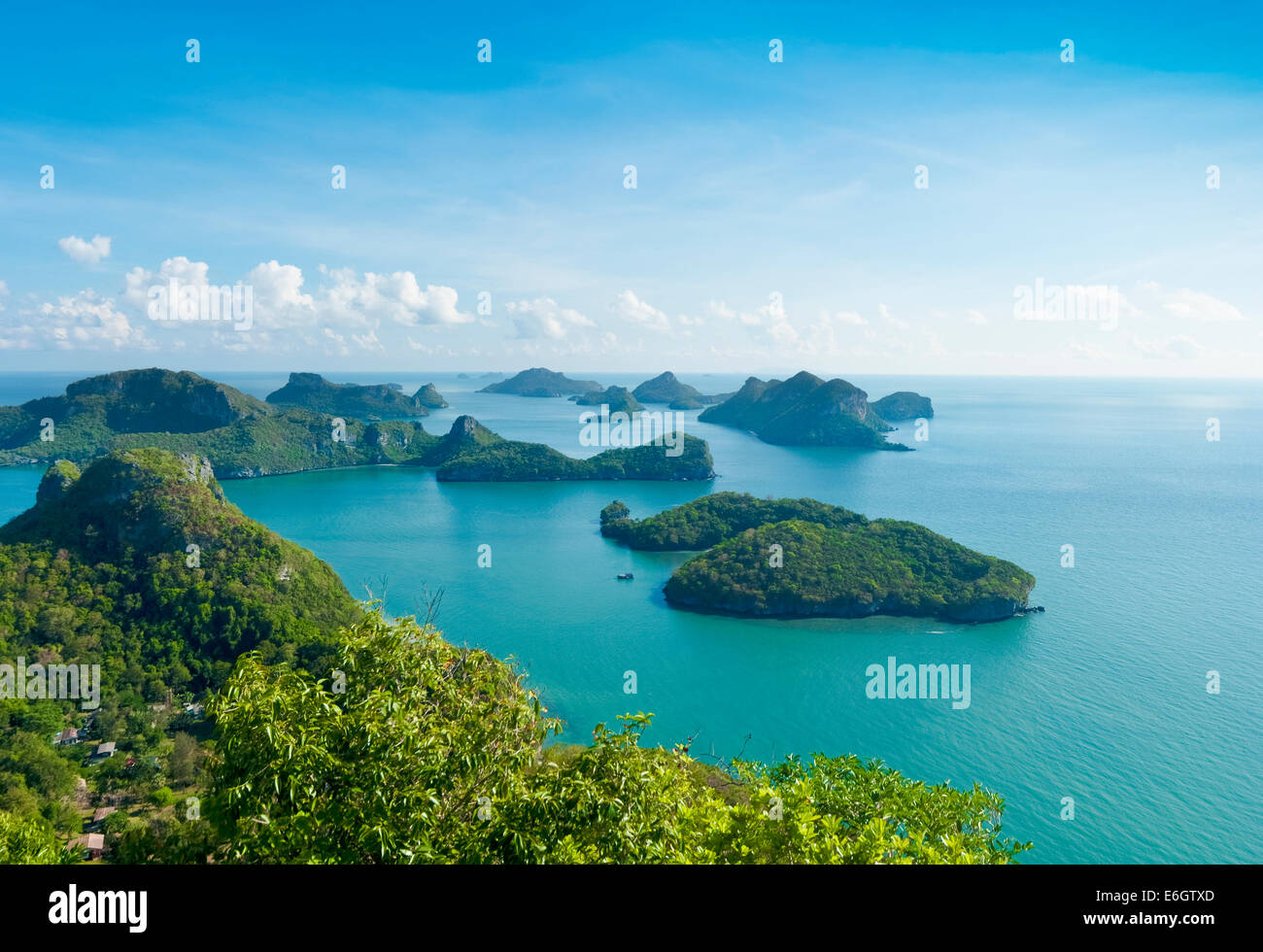 Vue aérienne de Ang Thong National Park en Thaïlande Banque D'Images
