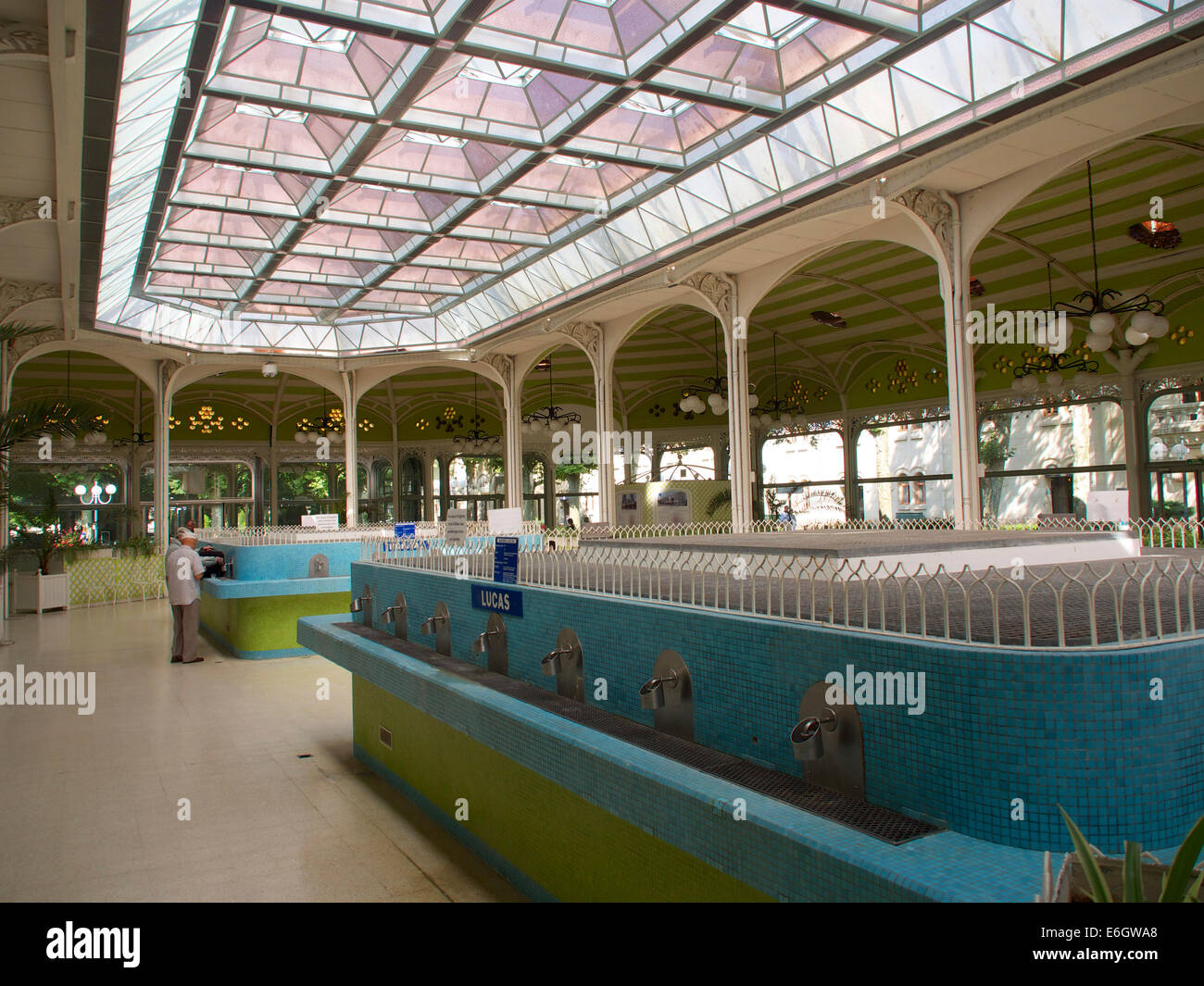 Trink Hall, spa Vichy. Salle des sources. Département Allier. Auvergne Rhône Alpes. France Banque D'Images