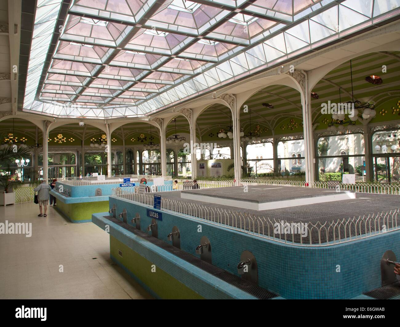 Trink Hall, spa Vichy. Salle des sources. Département Allier. Auvergne Rhône Alpes. France Banque D'Images