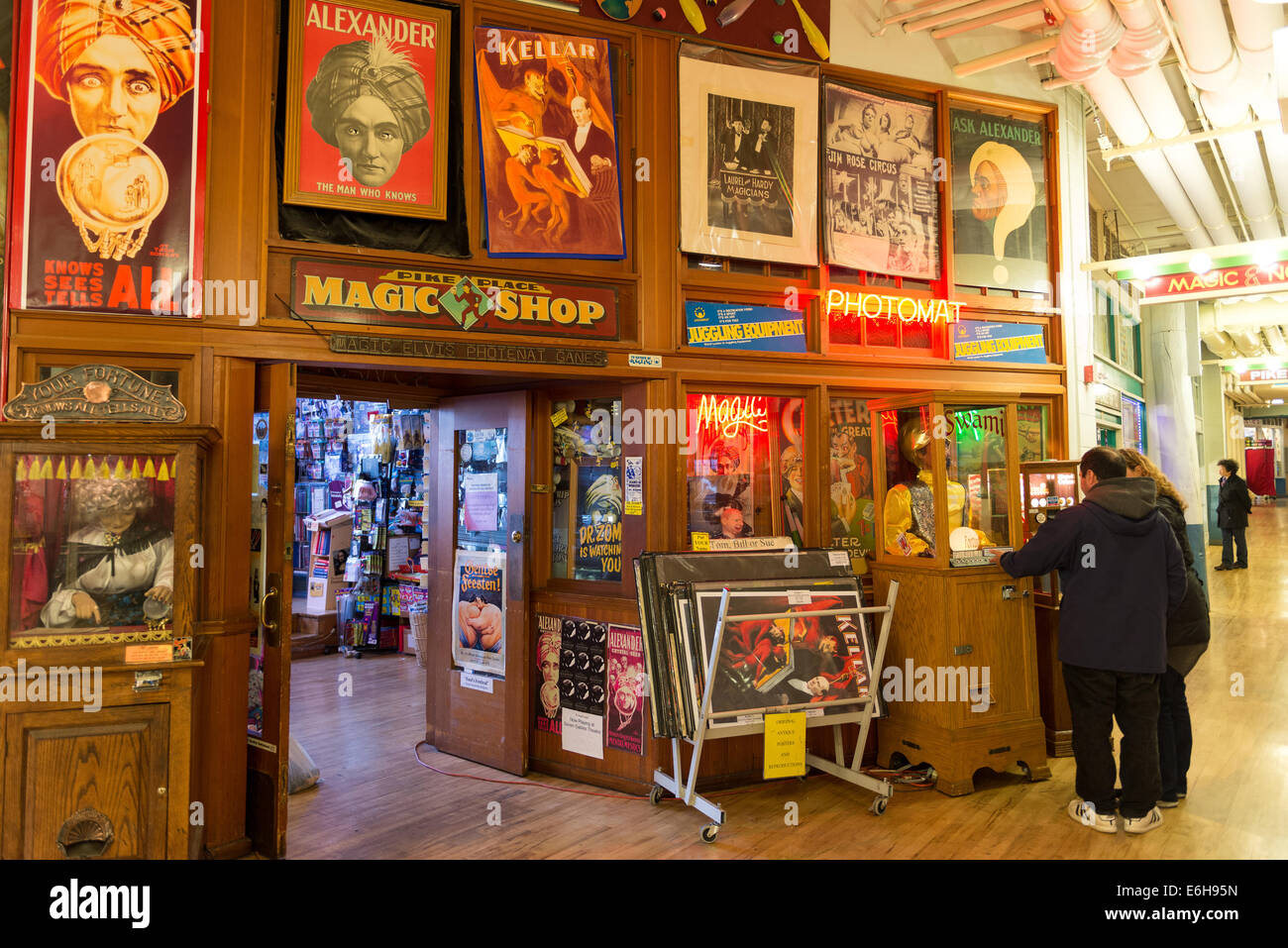 Magic shop à Pike Place Market, Seattle Banque D'Images