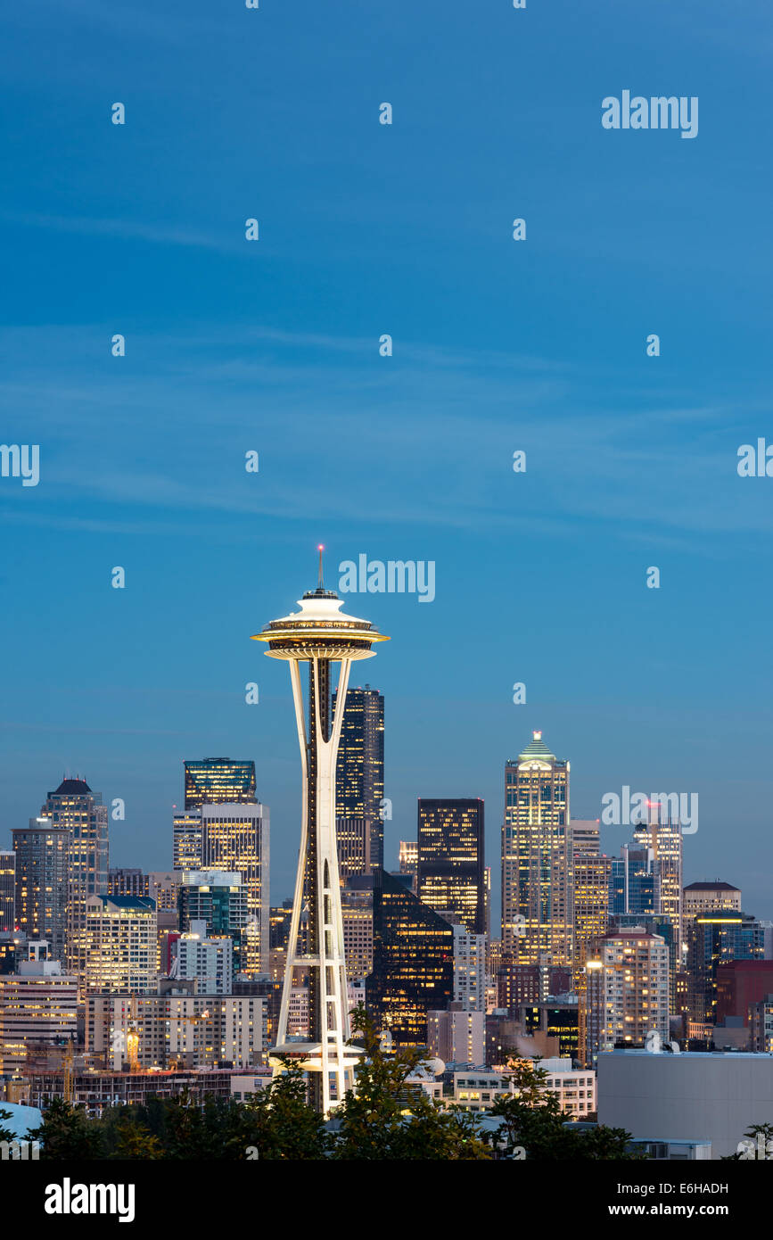 Skyline de Seattle Banque D'Images