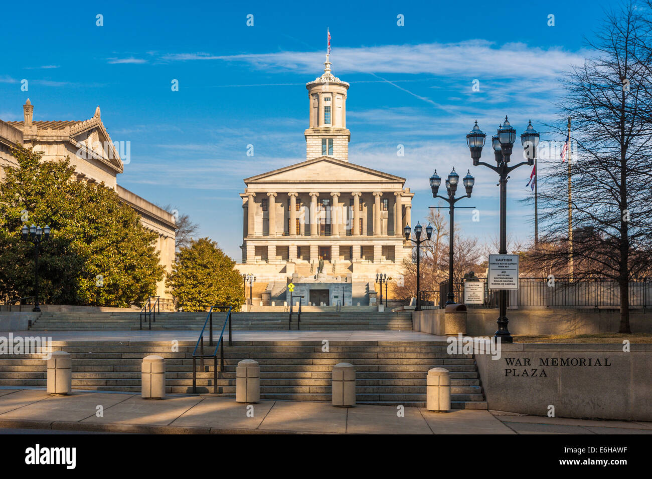 Bâtiment de la capitale de l'État du Tennessee au centre-ville de Nashville, Tennessee Banque D'Images