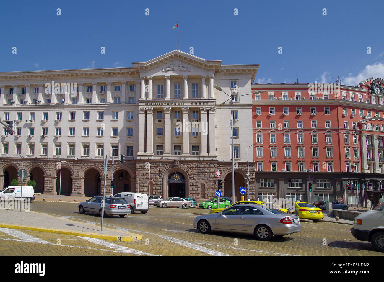 Le Conseil des ministres est le principal organe du pouvoir exécutif en Bulgarie. Banque D'Images