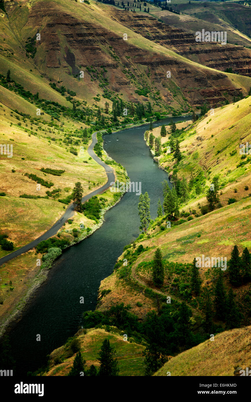 Grand Ronde Wild and Scenic River et de canyon. Oregon Banque D'Images