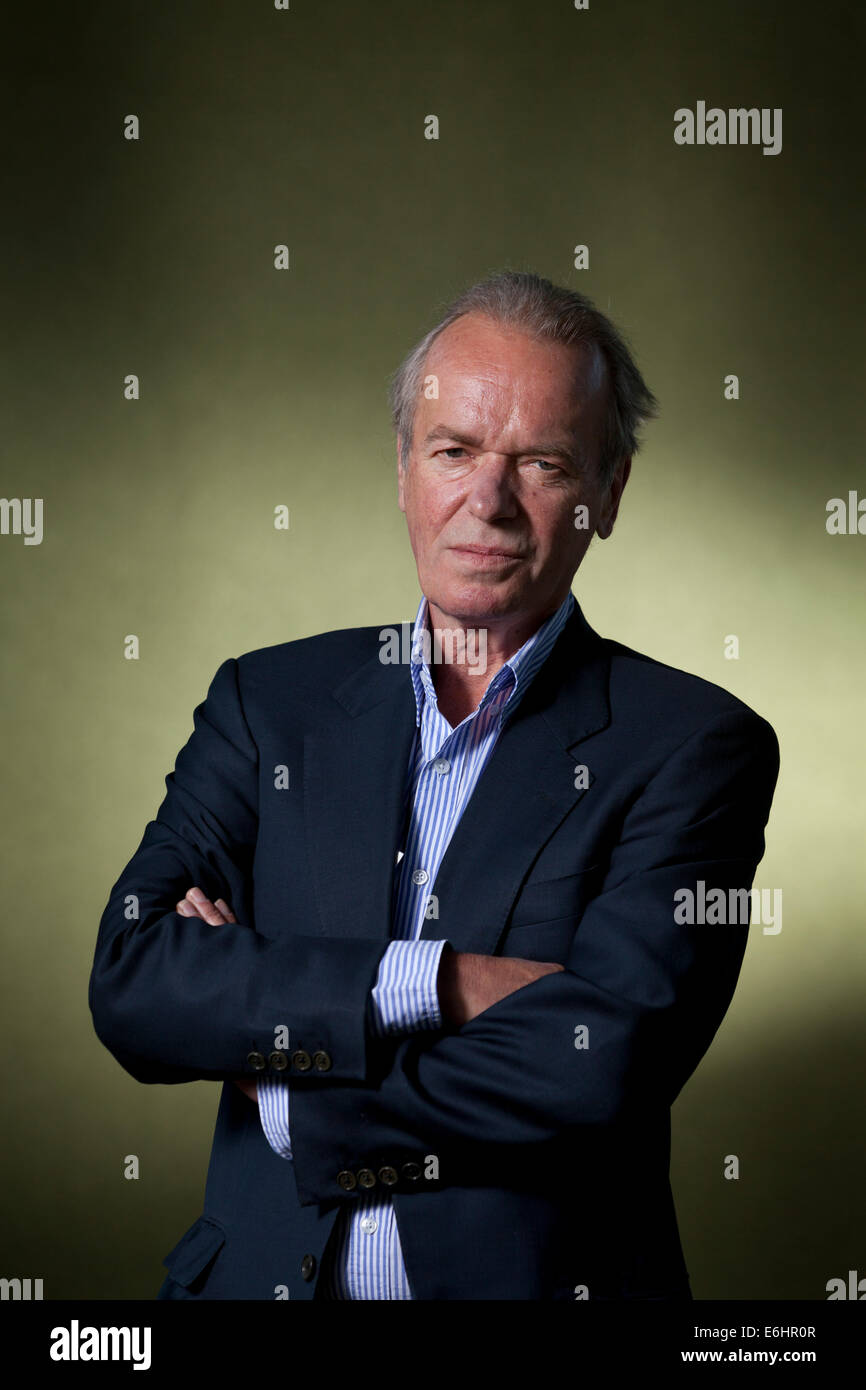 Edinburgh, Royaume-Uni. 24 août, 2014. Martin Amis, l'auteur, à l'Edinburgh International Book Festival 2014. Edimbourg, Ecosse. 24 août 2014 Crédit : GARY DOAK/Alamy Live News Banque D'Images