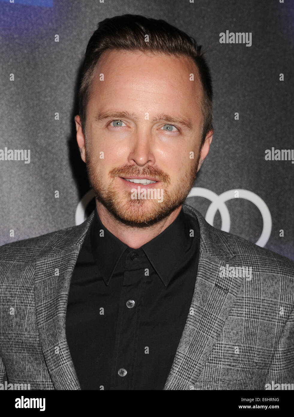 AARON PAUL acteur américain en août 2014. Photo Jeffrey Mayer Banque D'Images