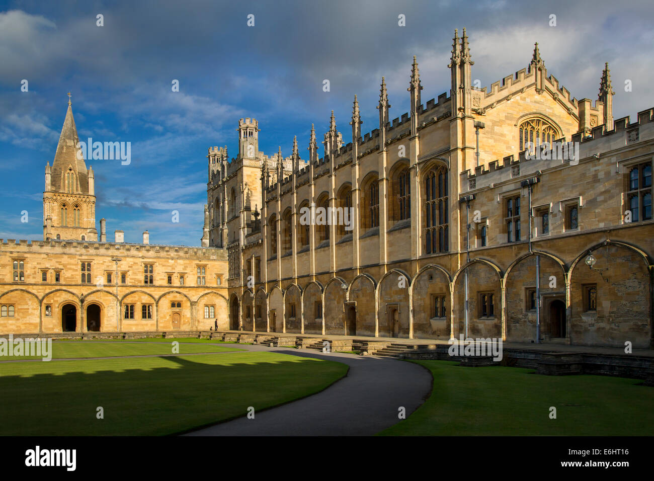 Et de la cathédrale Christ Church College, Oxford, Oxfordshire, Angleterre Banque D'Images