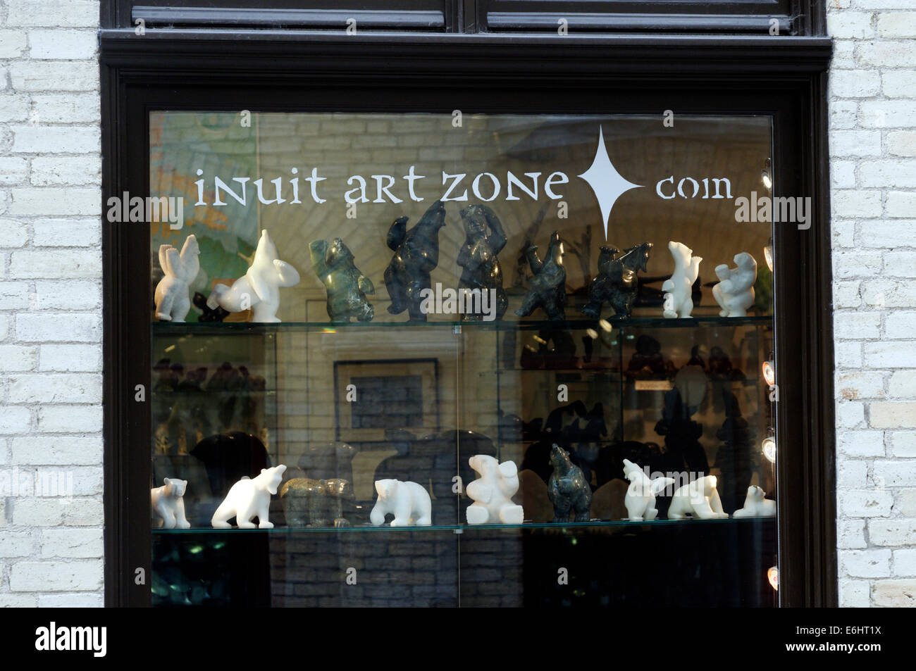 La ville de Québec un Art Inuit vente Banque D'Images