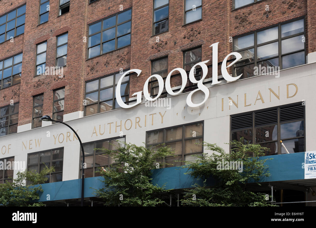 Google Immeuble de bureaux au 75 9e Avenue à New York City Banque D'Images