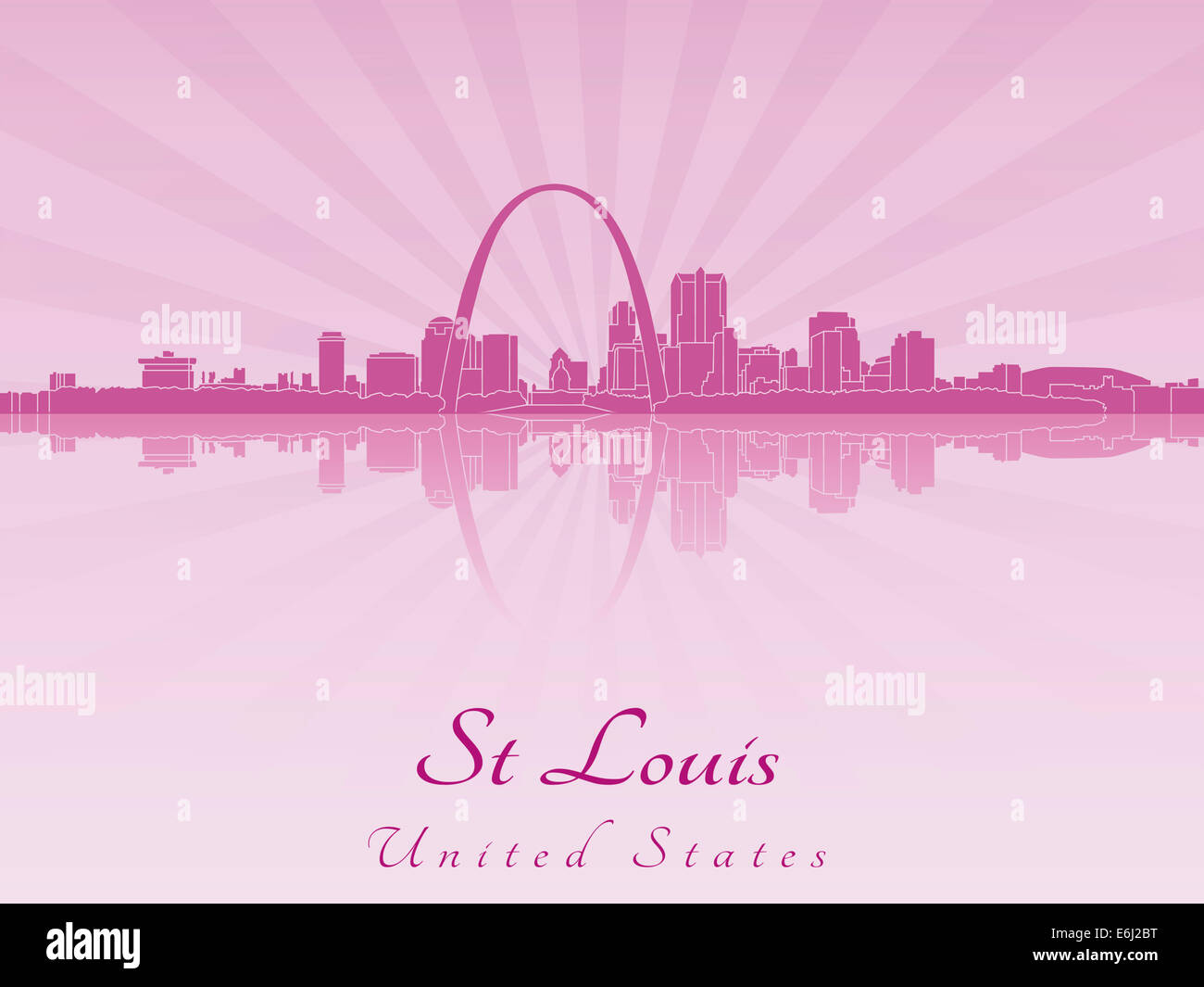 St Louis, en radiant Banque D'Images