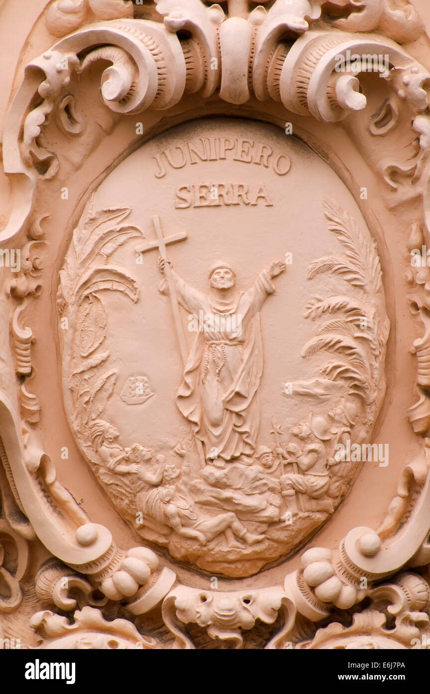 Détail Bâtiment El Prado, Balboa Park, San Diego, Californie Banque D'Images