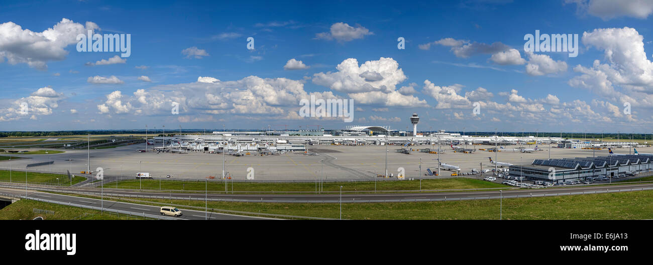 II, l'aéroport de Munich Franz-Josef-Strauss, Erding, Bavaria, Germany, Europe Banque D'Images