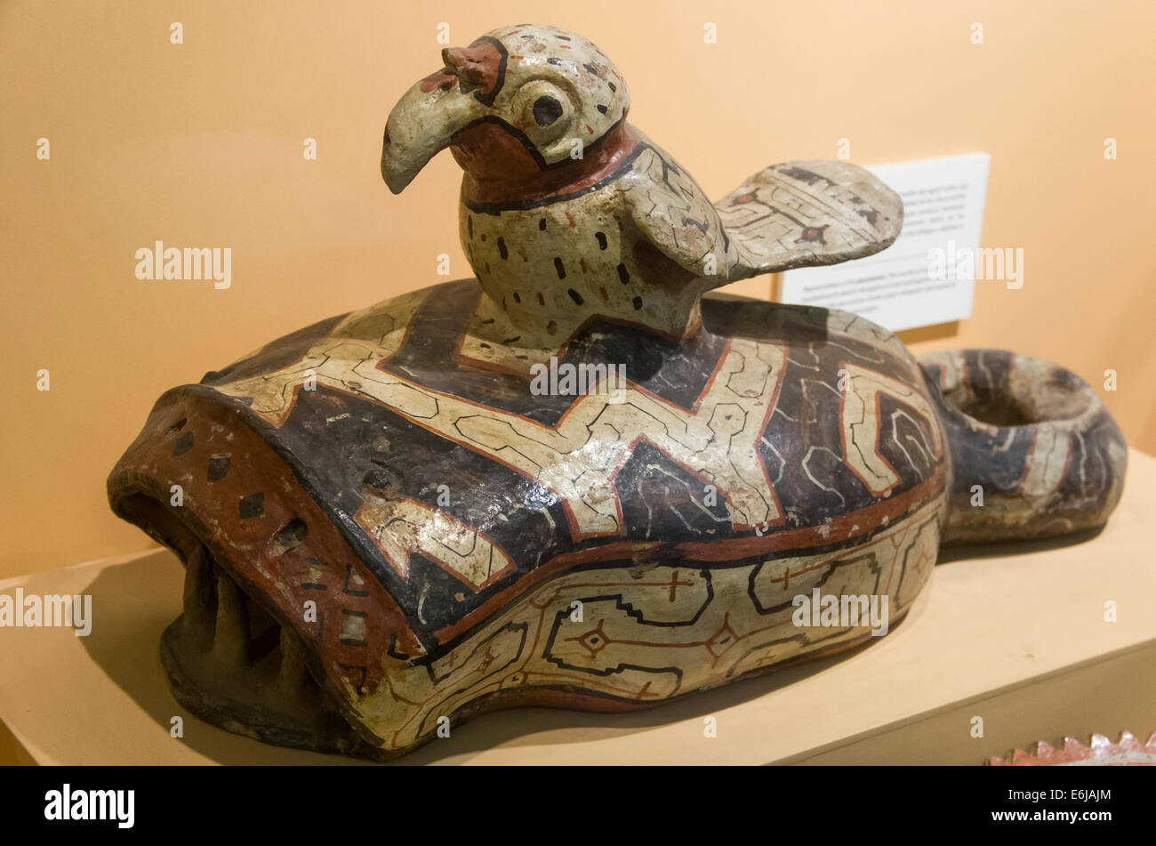 Poterie de la rivière Ucayali shipibo, bassin amazonien. Musée de Banco Central de Reserva del Perú.lima. Banque D'Images