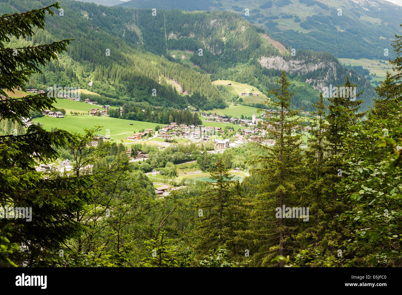 Les Chutes de Krimml en Autriche. Les chutes sont les plus élevés en Europe et le cinquième plus élevé au monde. Banque D'Images