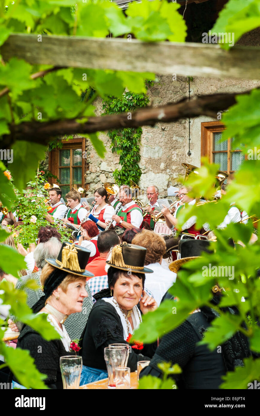 Corpus Christi célébrations à Saalbach, Autriche Banque D'Images