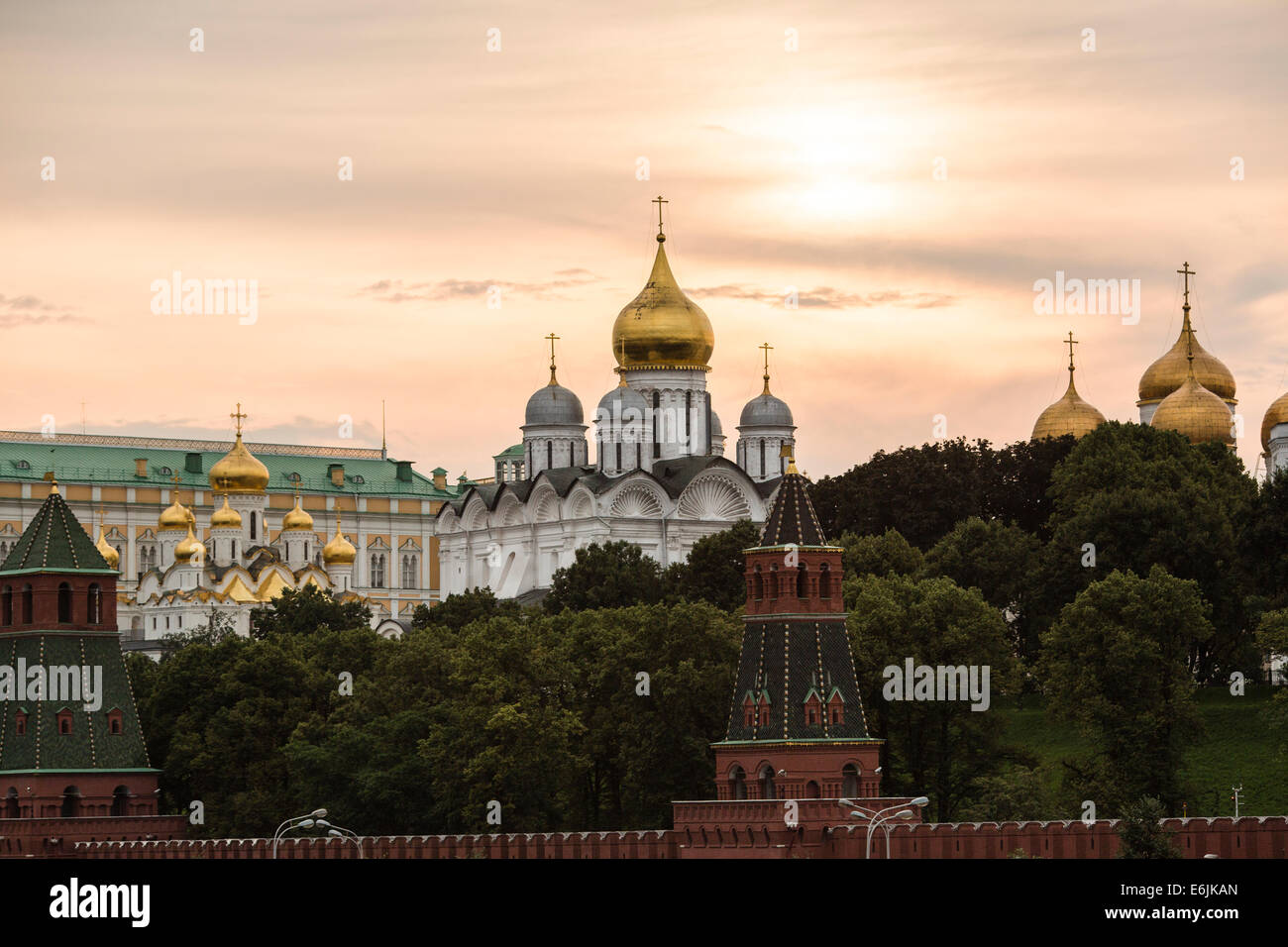 Cathédrale de l'Archange dans le Kremlin, Moscou, Russie Banque D'Images