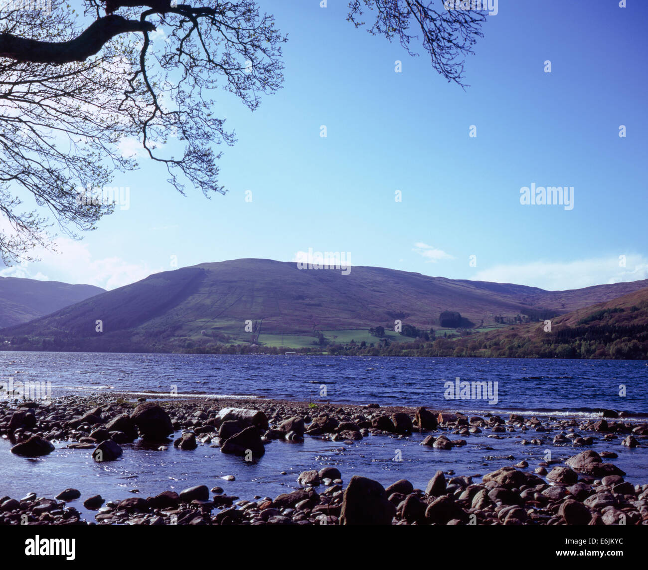 Meall Reamhar Lochearnhead ci-dessus et Glen Ogle Loch Earn Perthshire Highlands écossais Ecosse Banque D'Images