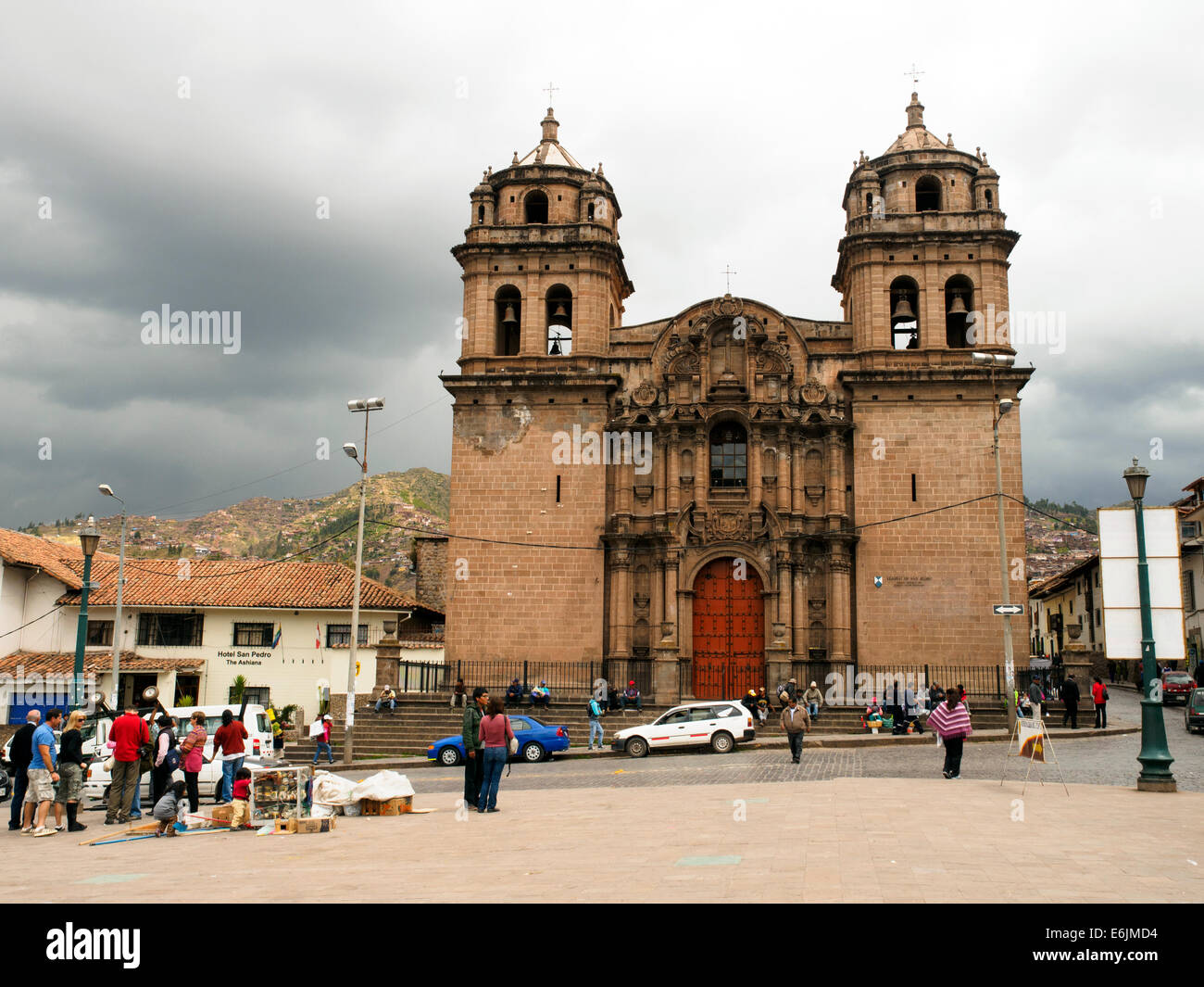 Église de San Pedro - Cusco, Pérou Banque D'Images