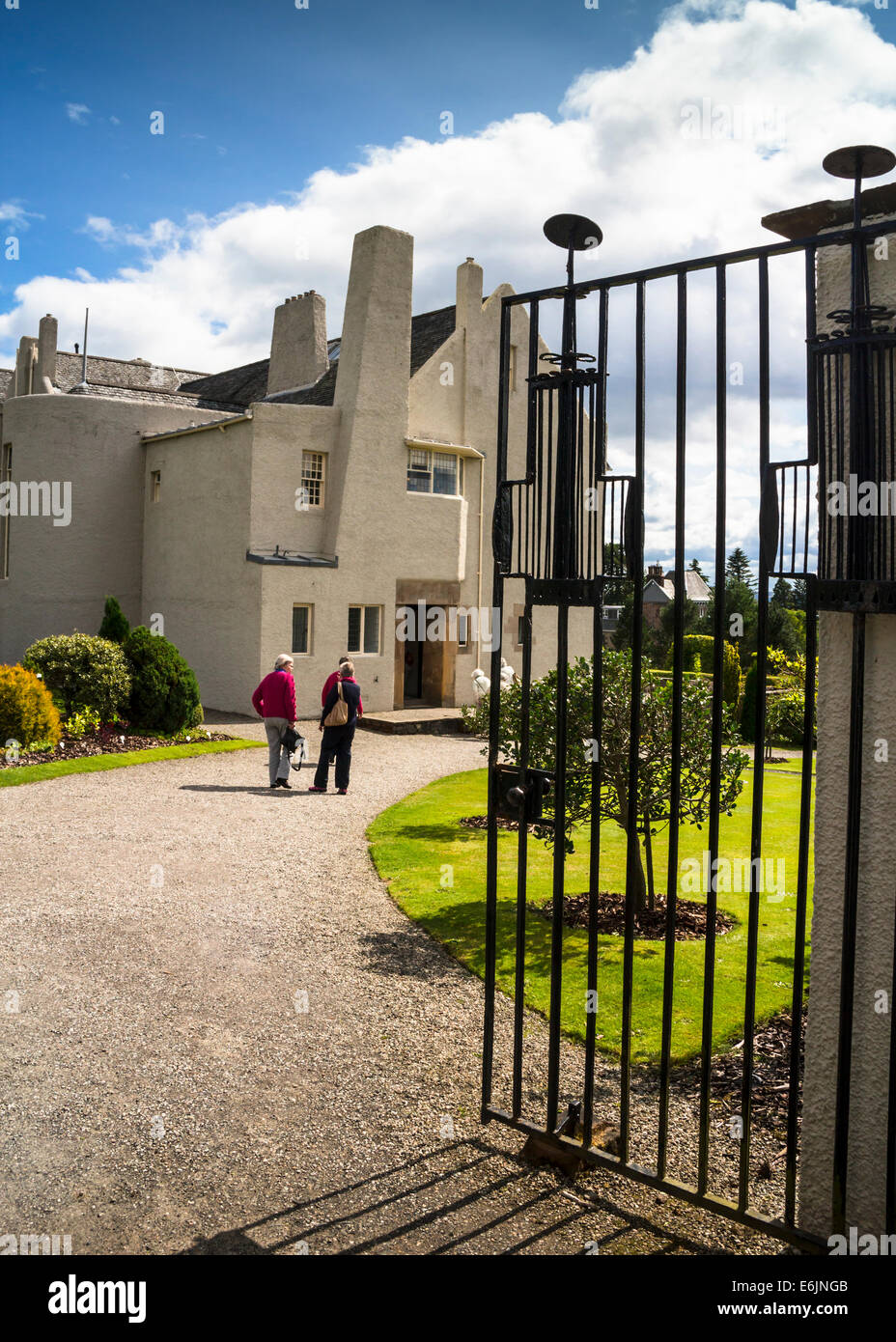 Le Hill House à Helensburgh conçu par Charles Rennie Mackintosh, l'Argyll and Bute, Ecosse. Banque D'Images