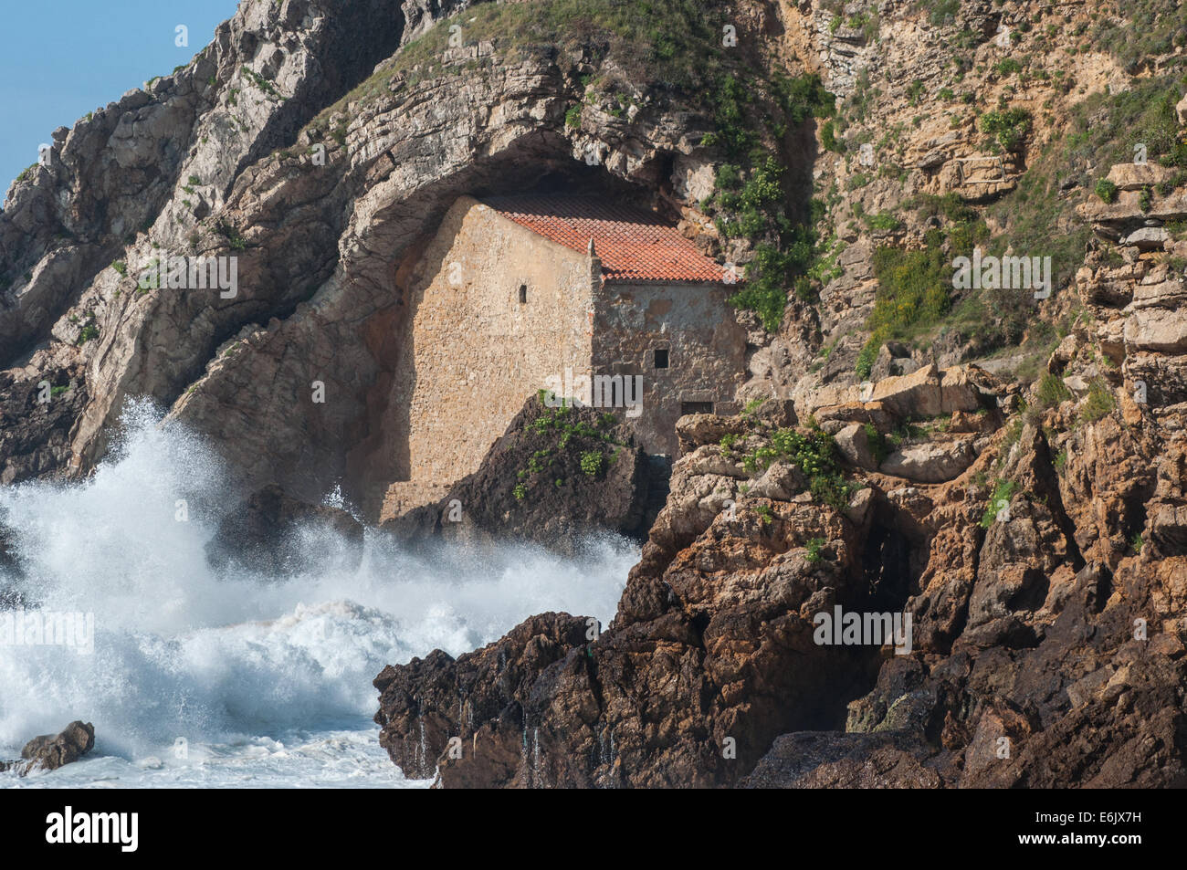 Église en mer Banque D'Images