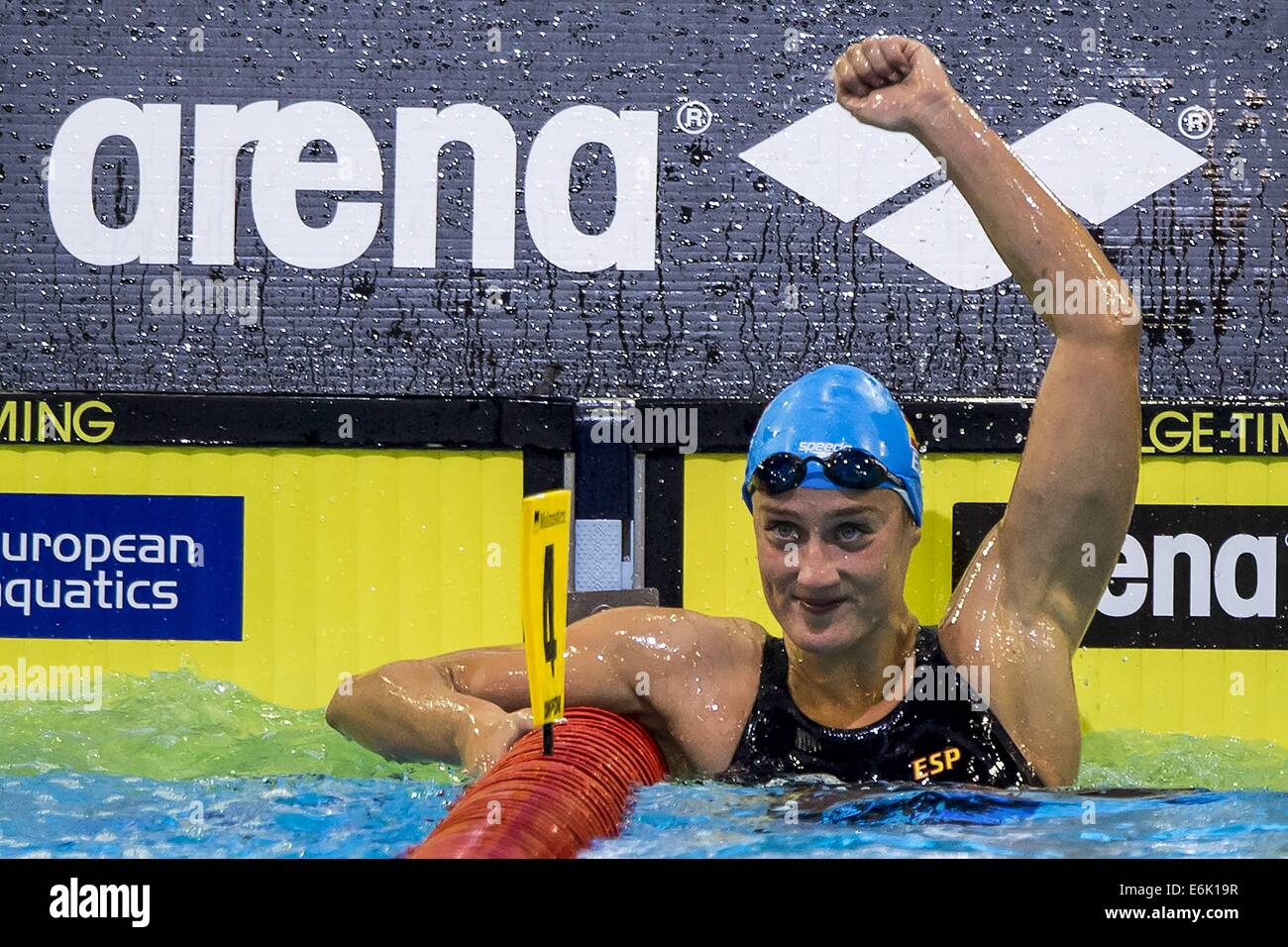 Berlin, Allemagne. 23 août, 2014. Mireia Belmonte Garcia Espagne ESP 1500 Femmes Freestyle dernière médaille d'or 32e LEN European Championships Berlin, Allemagne © Plus Sport Action/Alamy Live News Banque D'Images