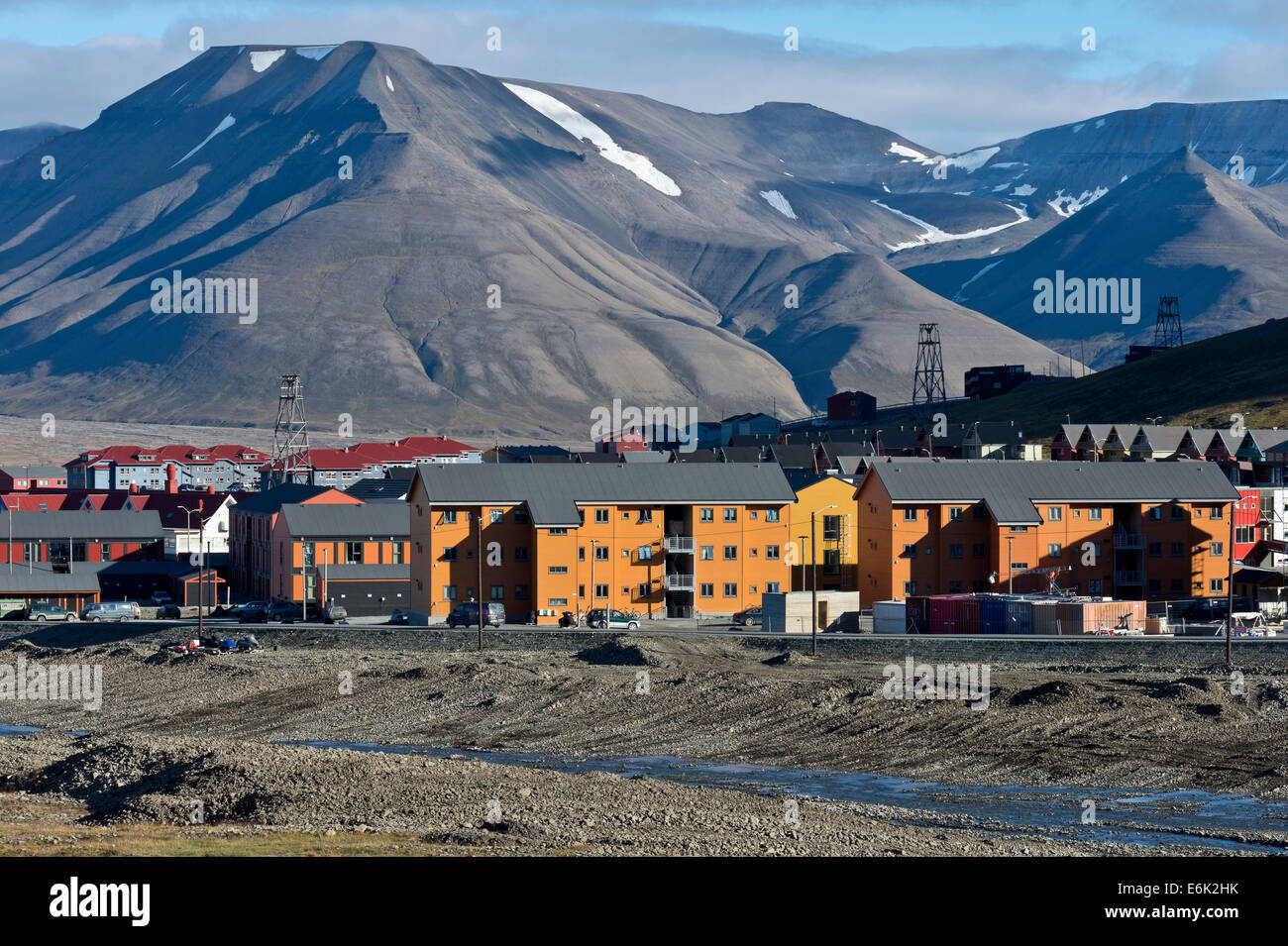 Ville de Longyearbyen, Spitsbergen, Svalbard, archipel de Svalbard et Jan Mayen (Norvège Photo