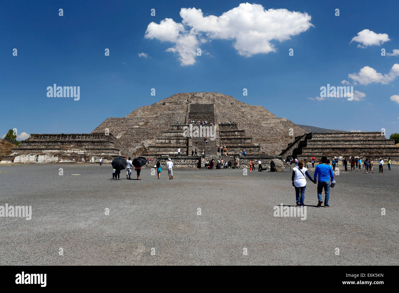 Pyramides de Teotihuacan, UNESCO World Heritage Site, État de Mexico, Mexique Banque D'Images
