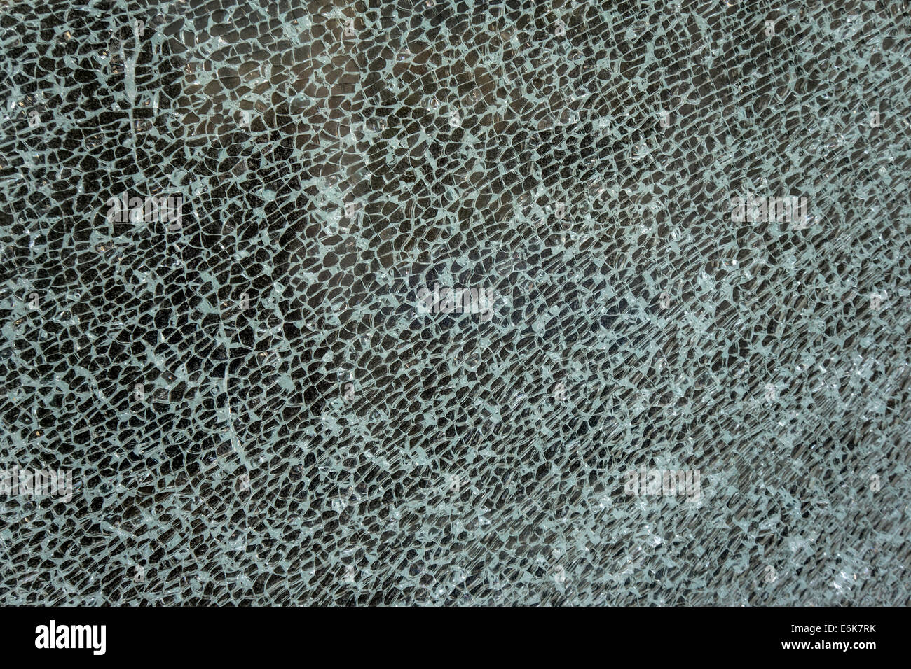 Éclats de verre trempé Banque D'Images