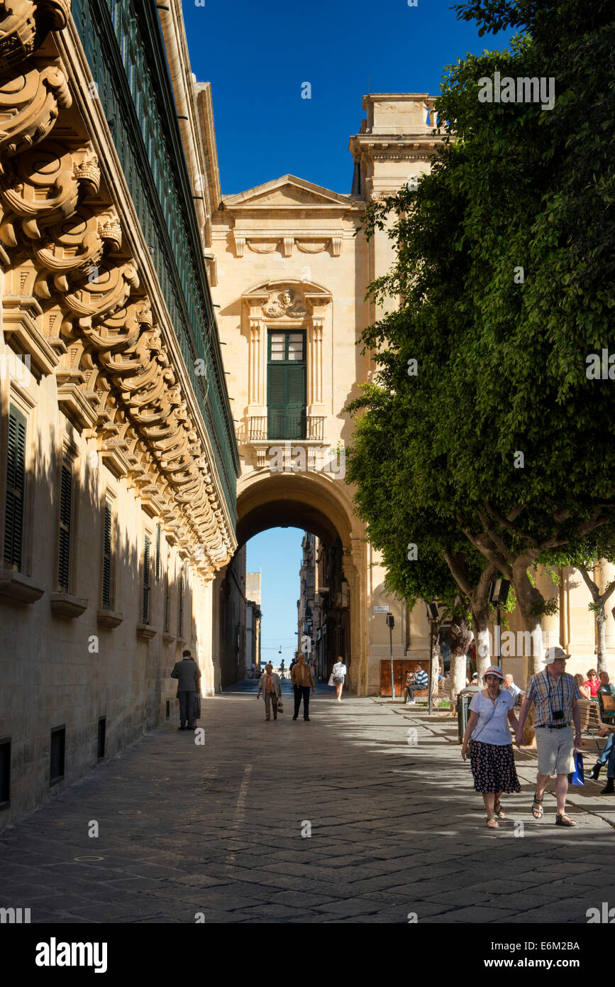 La Valette, Malte Banque D'Images