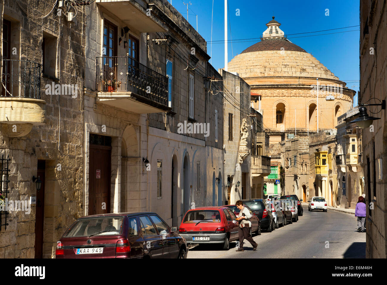 Église de Santa Marija Assunta, Mosta, Malte Banque D'Images