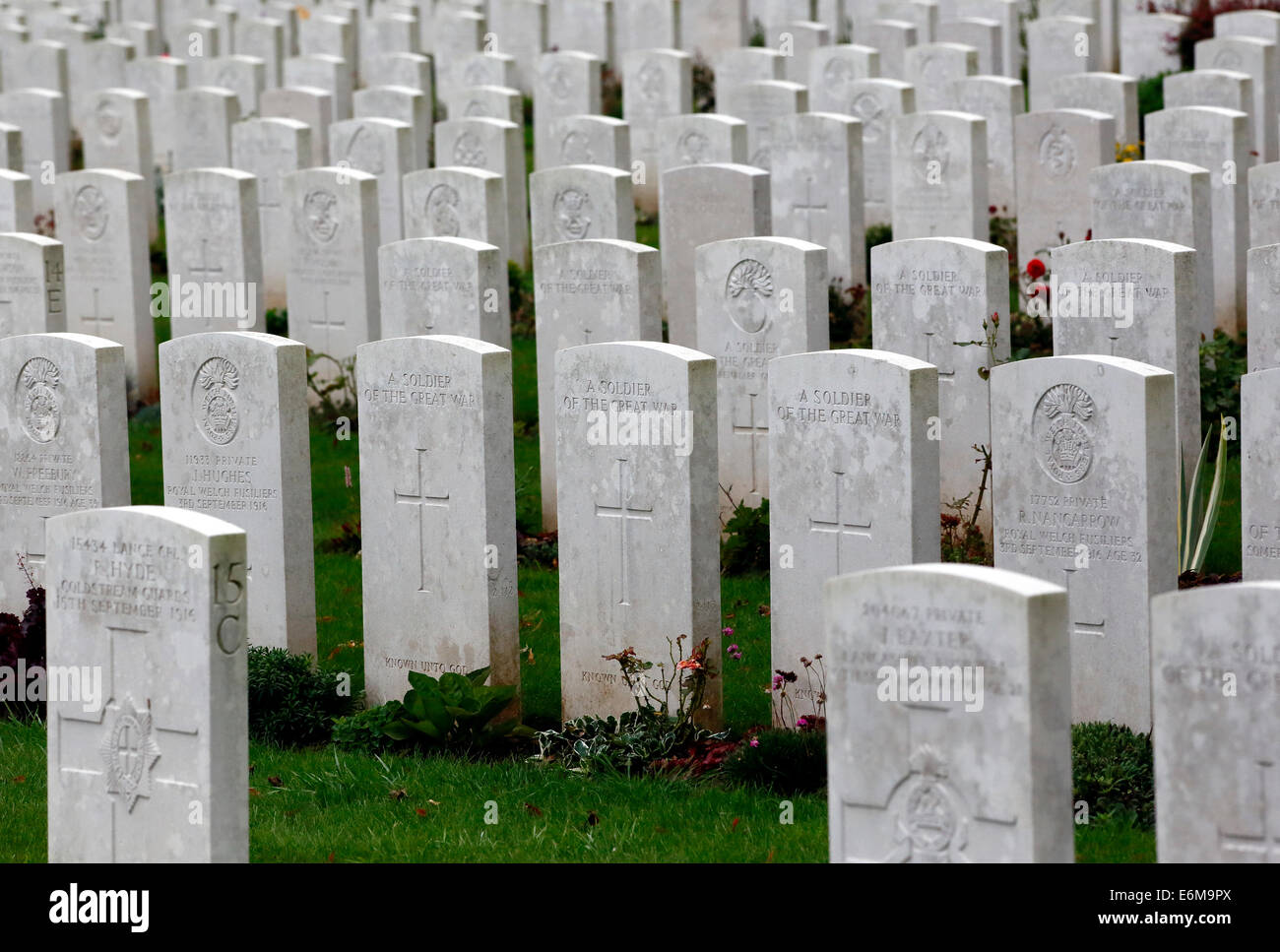 Delville Wood Cemetery Somme Banque D'Images
