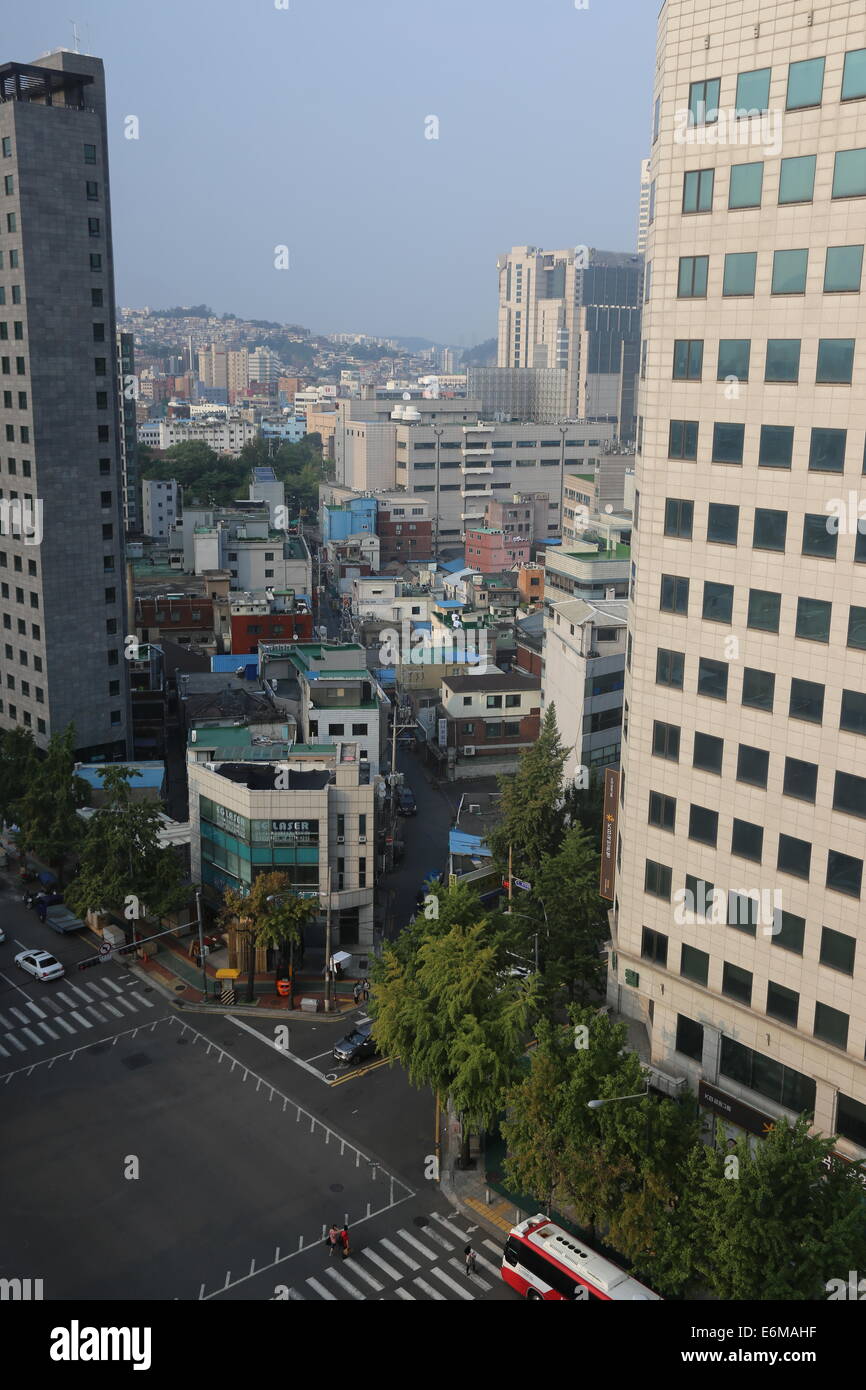 Rue de Dongdaemun, Seoul, Corée du Sud Banque D'Images