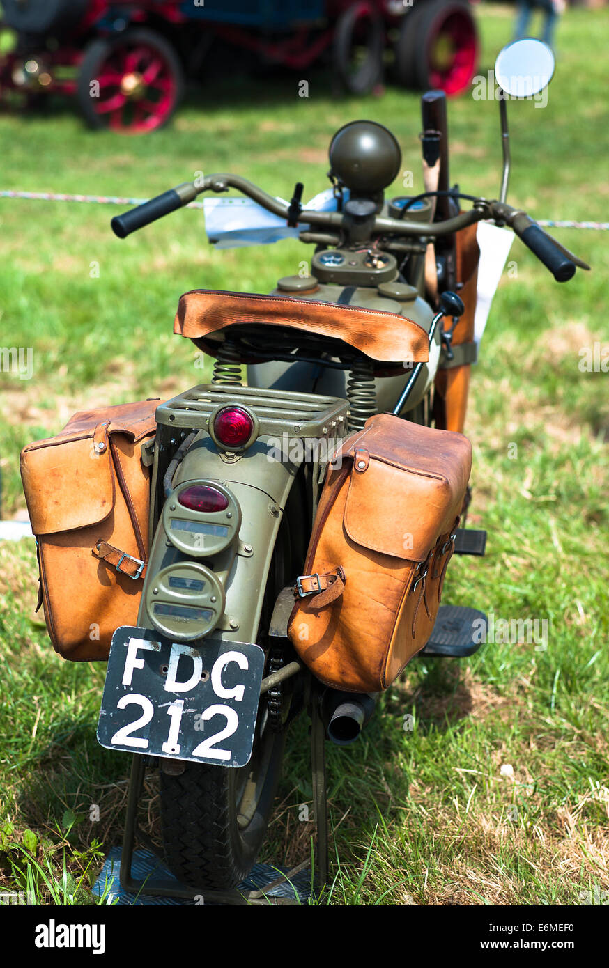 Ancien ex-Armée American Indian moto Scout Banque D'Images