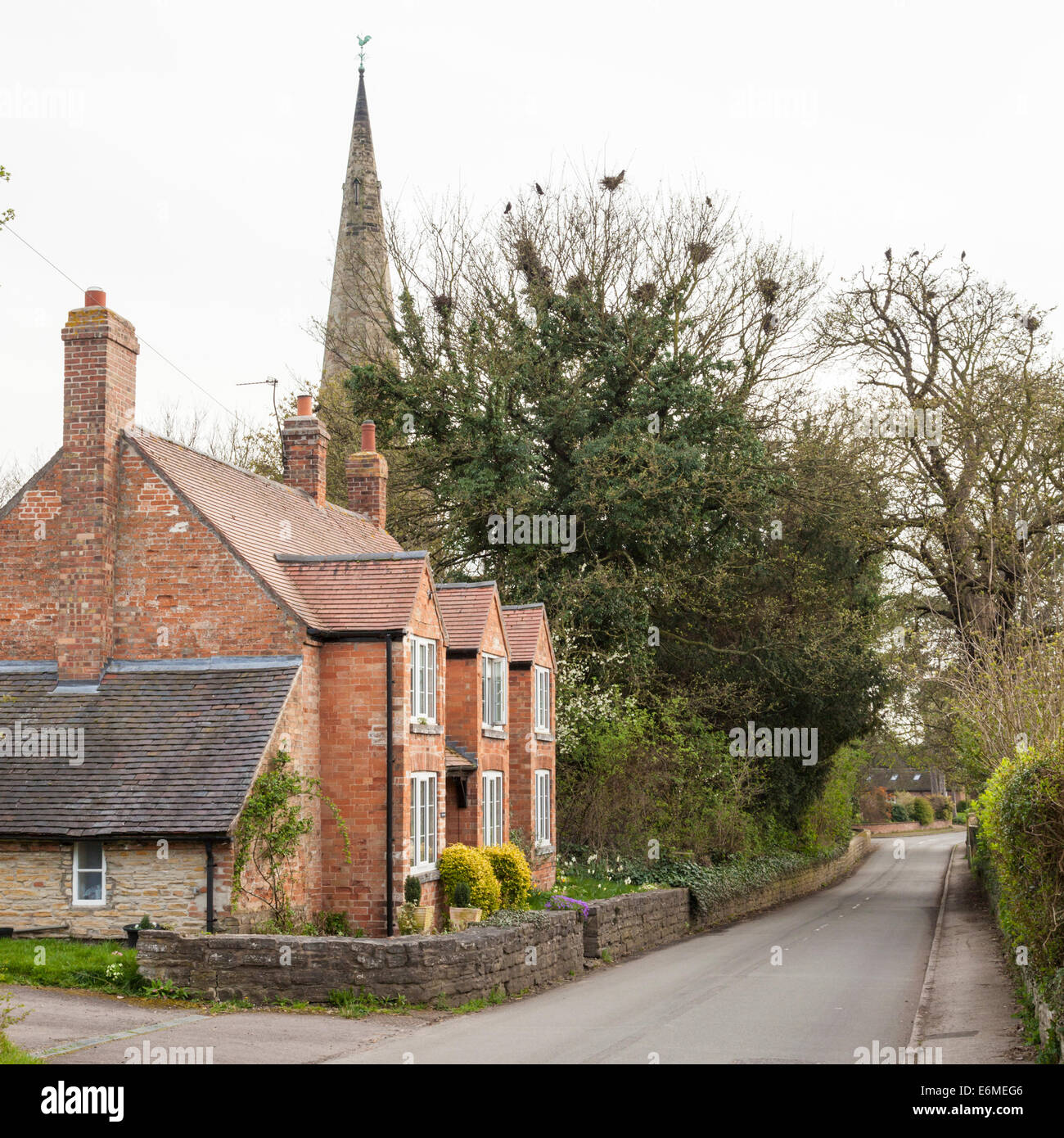 Le village rural de Colston Bassett, Lancashire, England, UK Banque D'Images