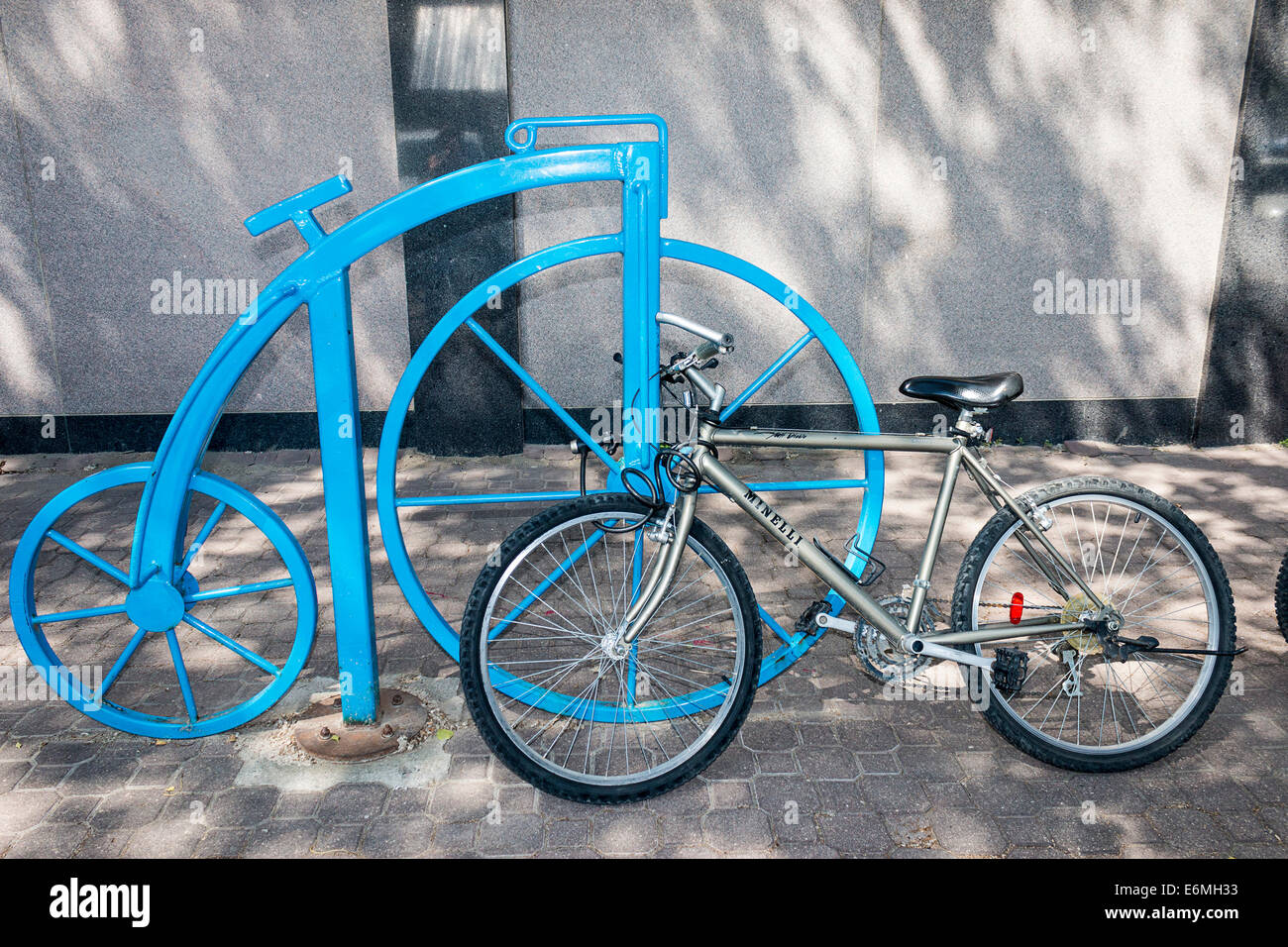 Porte-vélo unique, Regina, Saskatchewan, Canada. Banque D'Images