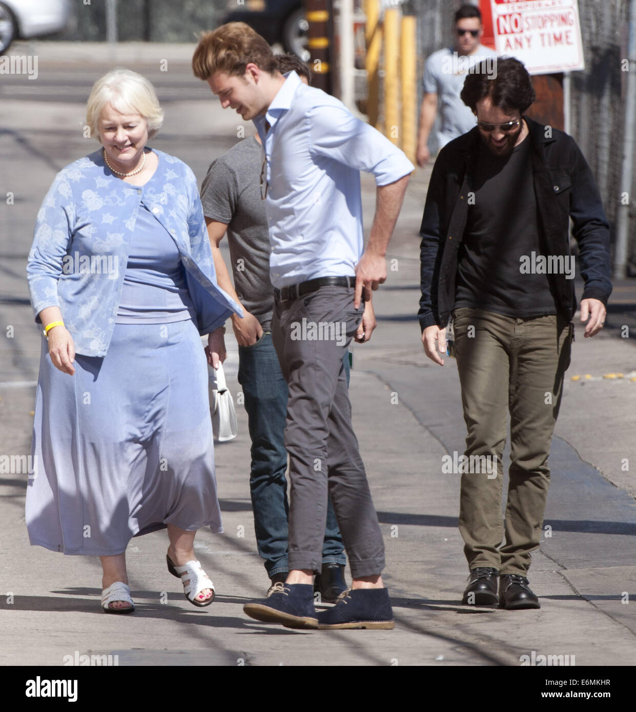 Hollywood, Californie, USA. 26 août, 2014. CHARLES EDMUND SPENCER, le 9e comte de Spencer et le frère de la défunte princesse Diana, a comparu à Jimmy Kimmel Live au El Capitan Theatre le mardi 26 août, 2014. Spencer a été accueilli par Kimmel Live ! Le personnel de sécurité et qu'il est arrivé avec plusieurs compagnons. Crédit : David Bro/ZUMA/Alamy Fil Live News Banque D'Images