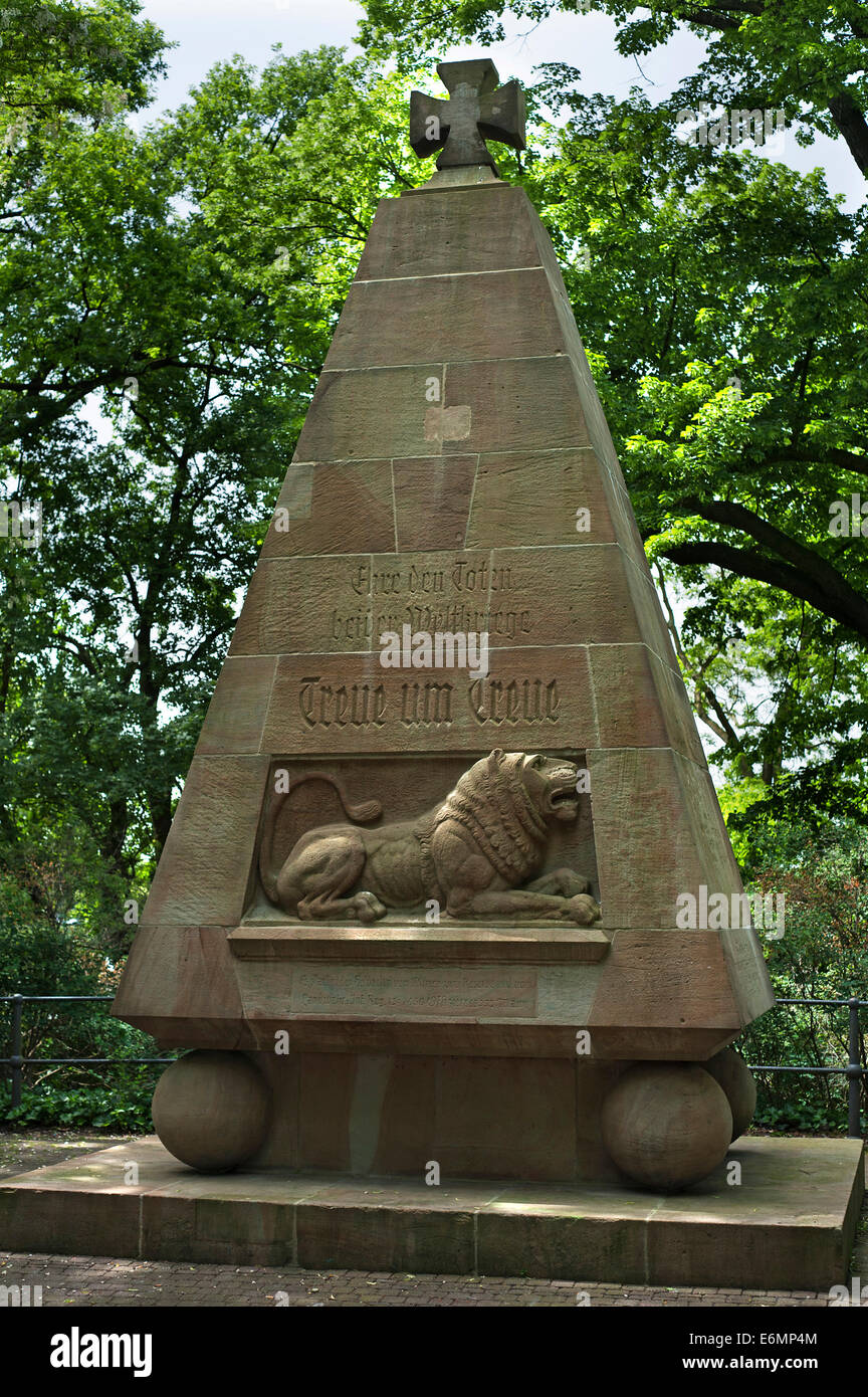 Mémorial pour les victimes des deux guerres mondiales, Münster, Münster, Rhénanie du Nord-Westphalie, Allemagne Banque D'Images