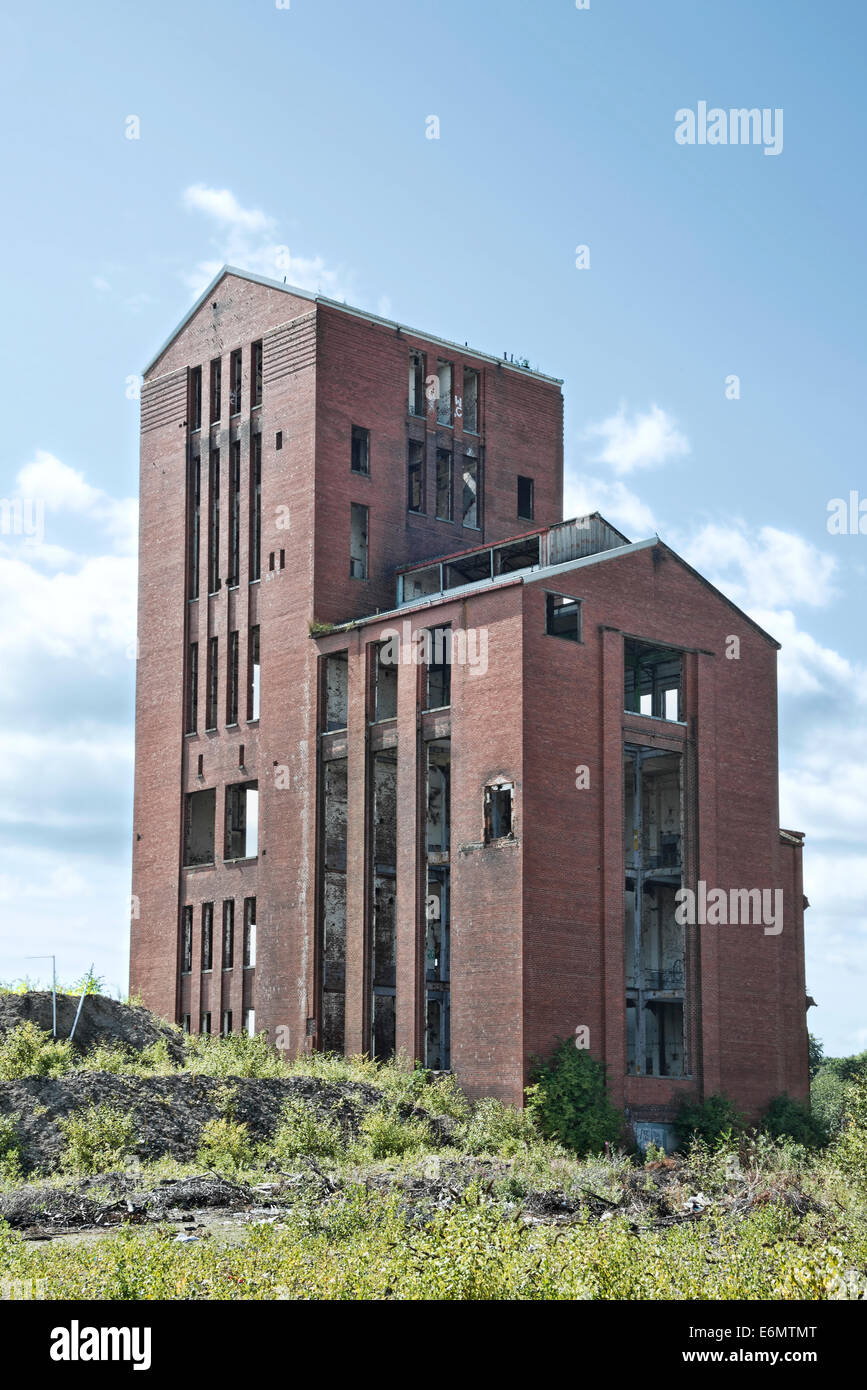 L'abandon vieux whisky Ballantine's Dumbarton Distilary. Banque D'Images