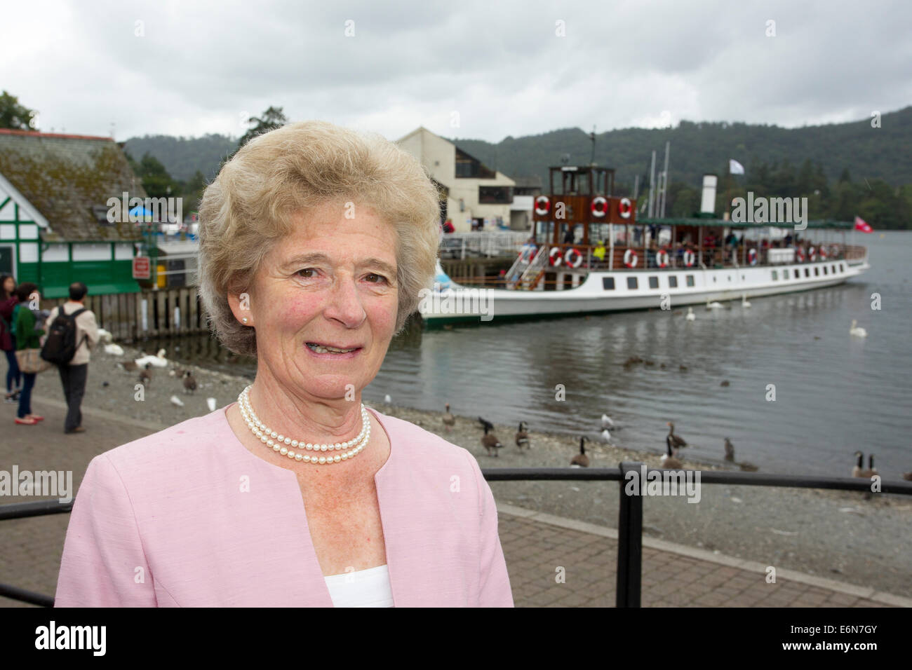 Le Lord-Lieutenant Mme Claire Hensman Cumbria Banque D'Images