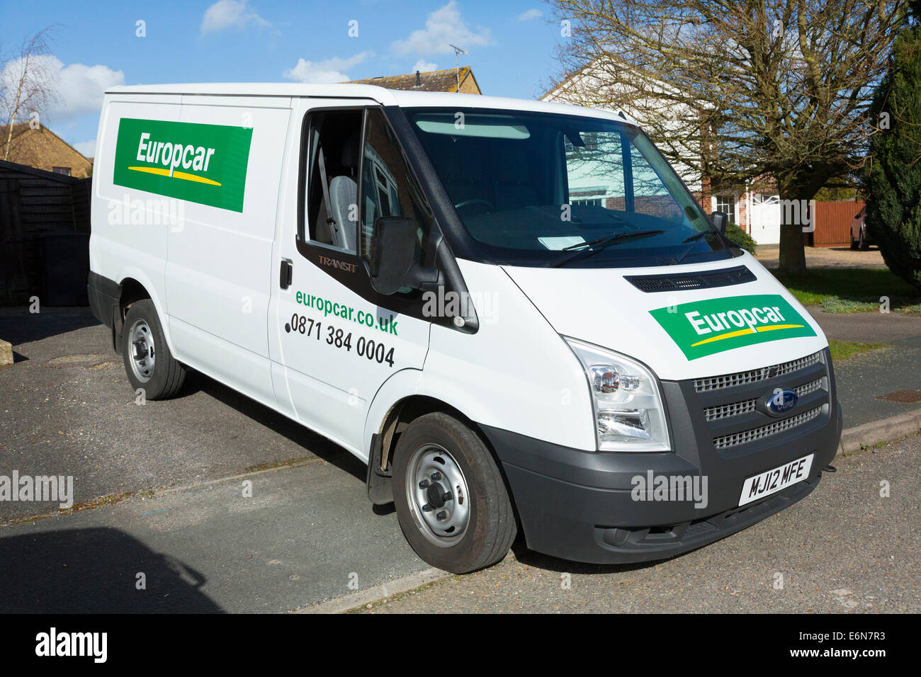 Location voiture auto van de Europcar, UK Banque D'Images
