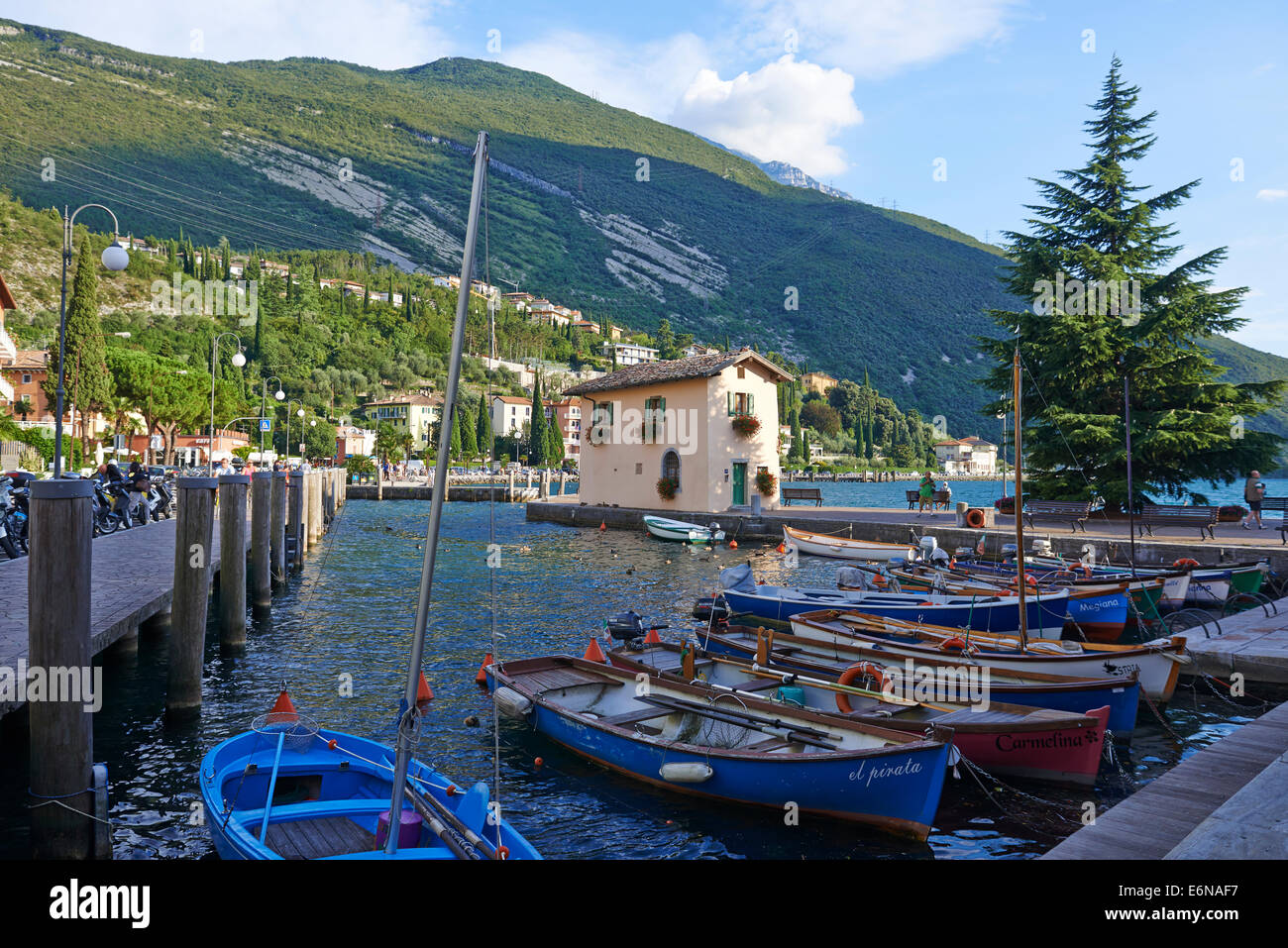 Torbole, Lac de Garde, les lacs italiens, Vénétie, Italie, Europe Banque D'Images