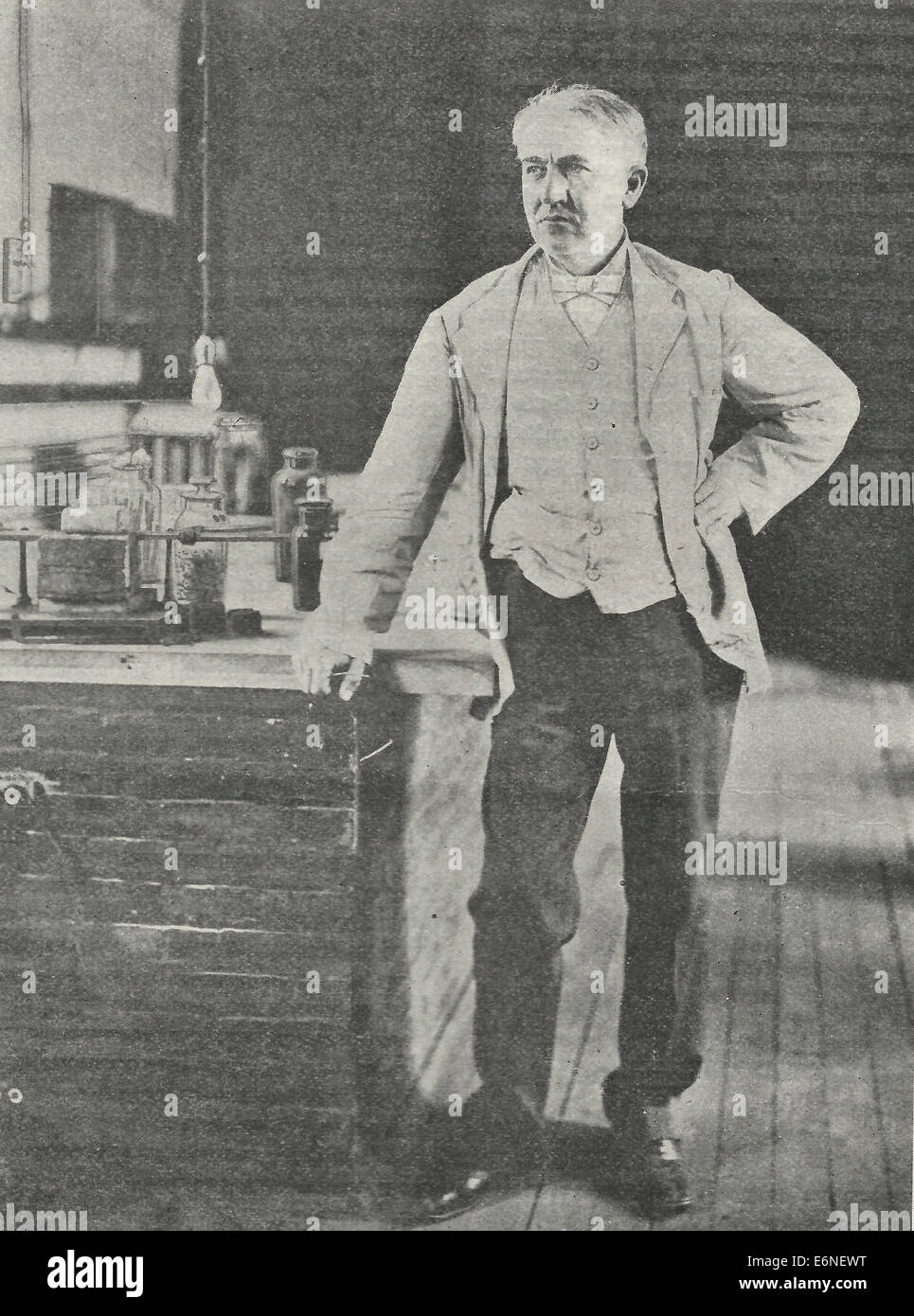 Thomas Alva Edison 1908 Banque D'Images