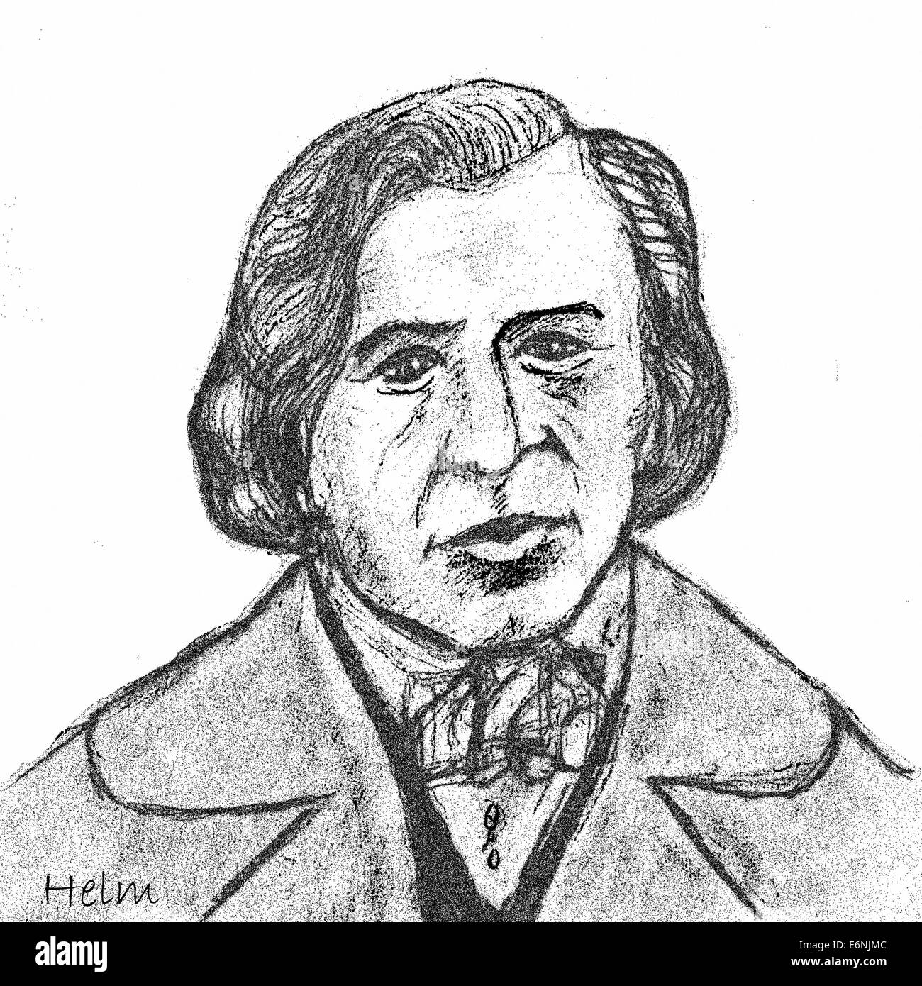 Frédéric Chopin, 1810 - 1849, portrait Banque D'Images