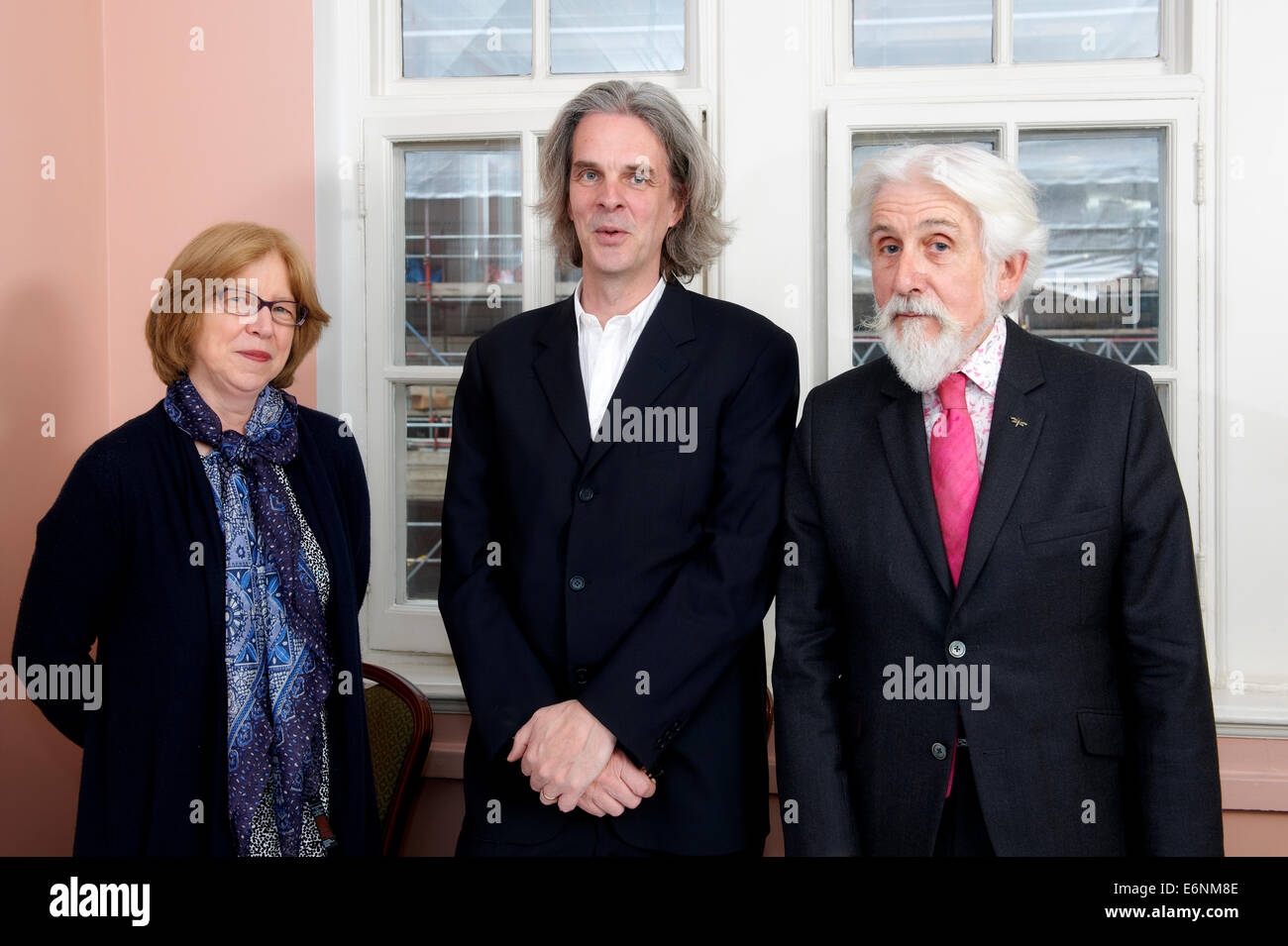 Ursula Buchan, Peter Stanford & Sir Roy Strong au déjeuner littéraire Oldie 14/05/13 Banque D'Images