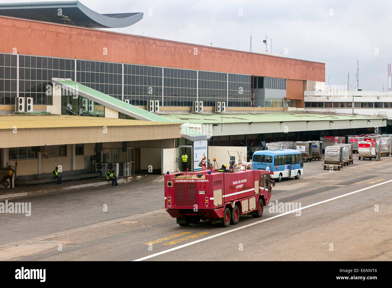 Installations terminales de l'aéroport international de Kotoka à Accra, Ghana, Afrique Banque D'Images