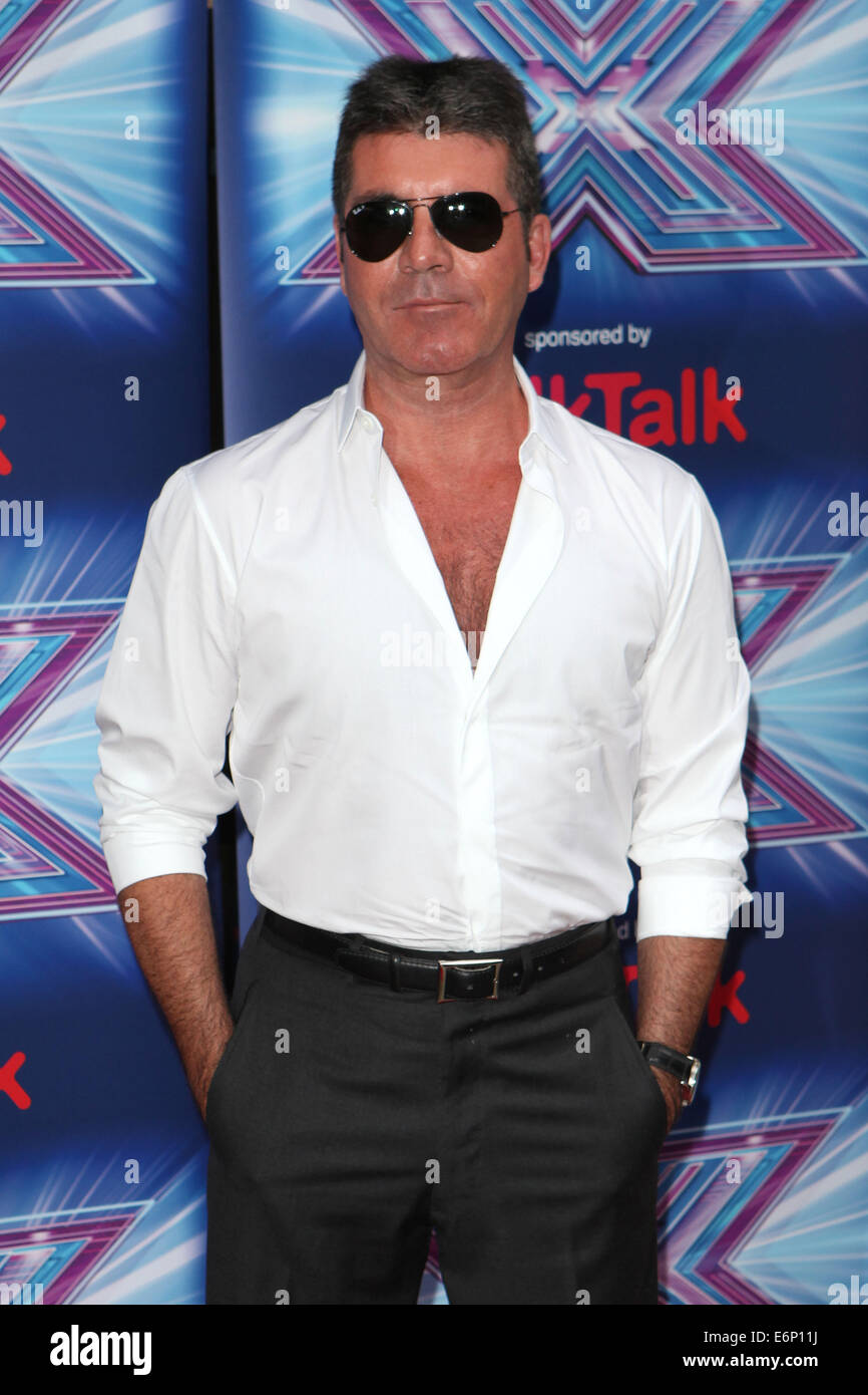 Londres, Royaume-Uni. 27 août, 2014. Simon Cowell arrivant pour le facteur X Photocall, au Ham Yard Hotel, Londres. 27/08/2014 : dpa Crédit photo alliance/Alamy Live News Banque D'Images