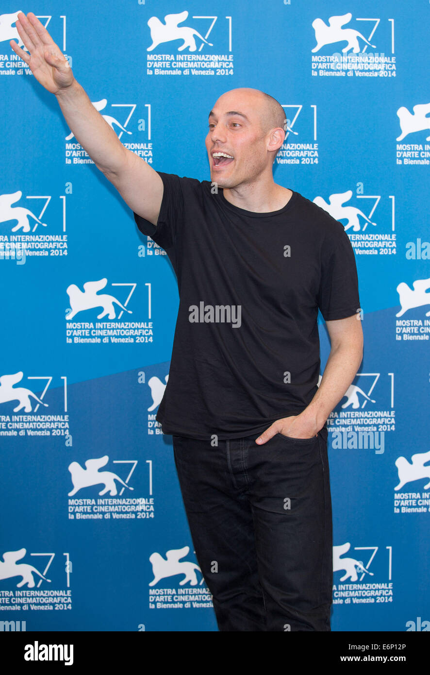 JOSHUA OPPENHEIMER LE REGARD DU SILENCE. PHOTOCALL. 71E FESTIVAL DU FILM DE VENISE LIDO Venise ITALIE 28 Août 2014 Banque D'Images