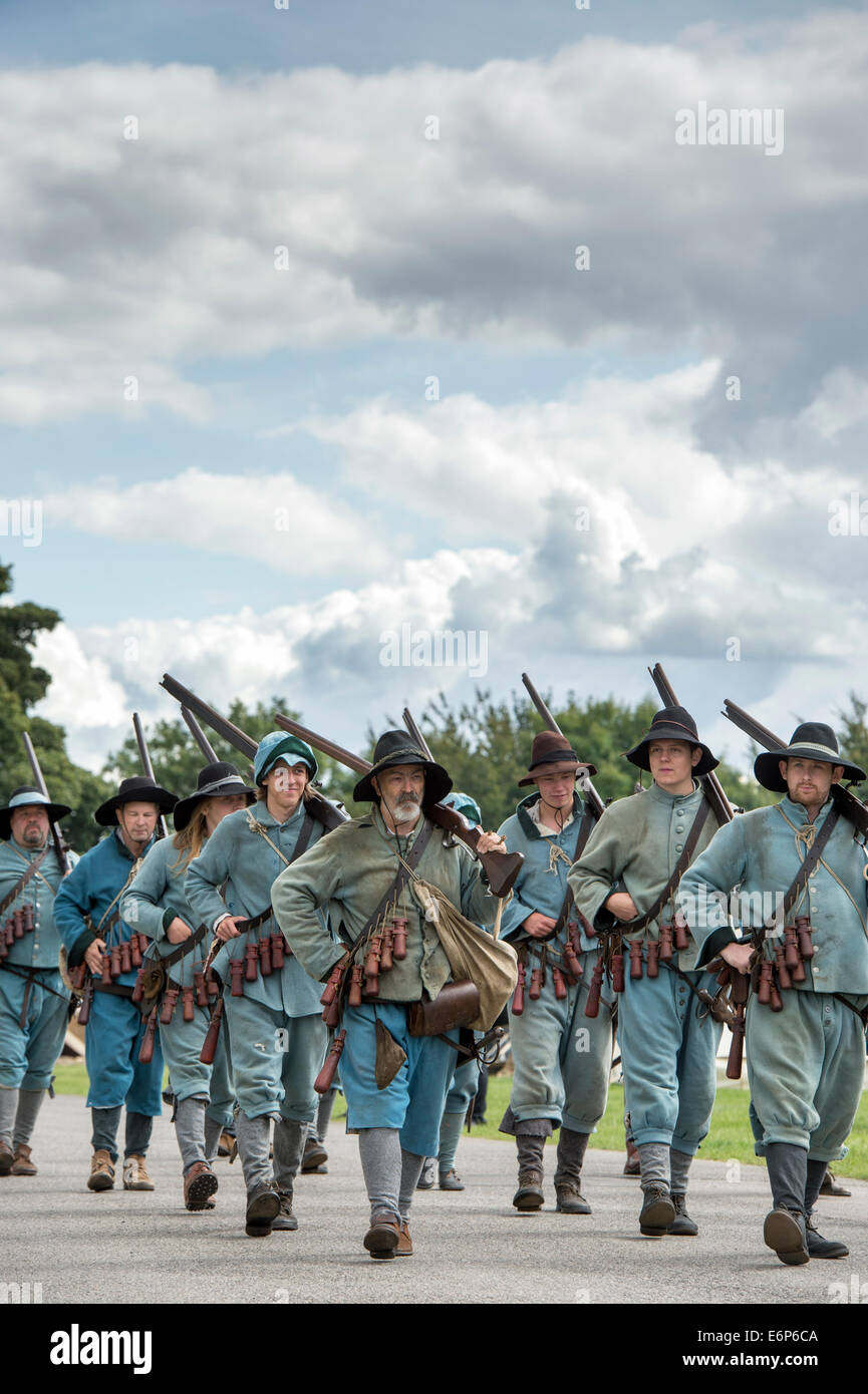 Pikemen de la guerre civile anglaise Banque de photographies et d